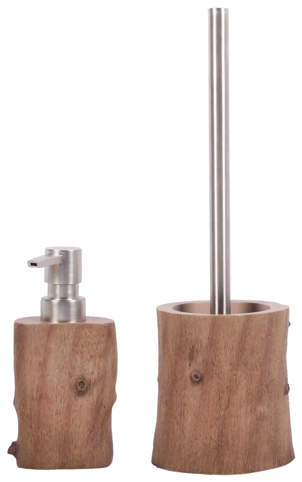 Sanilo Badaccessoire-Set "Old Tree" bestehend aus Seifenspender und WC-Bürs günstig online kaufen