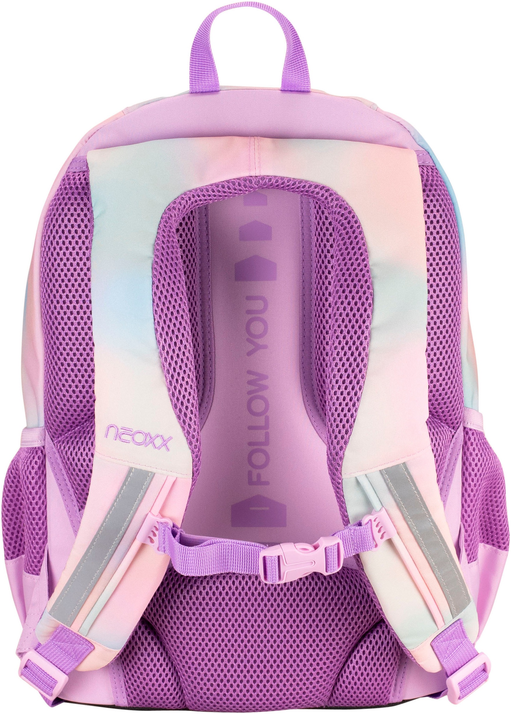 neoxx Schulrucksack »Flow, Candy Party«, teilweise aus recyceltem Material
