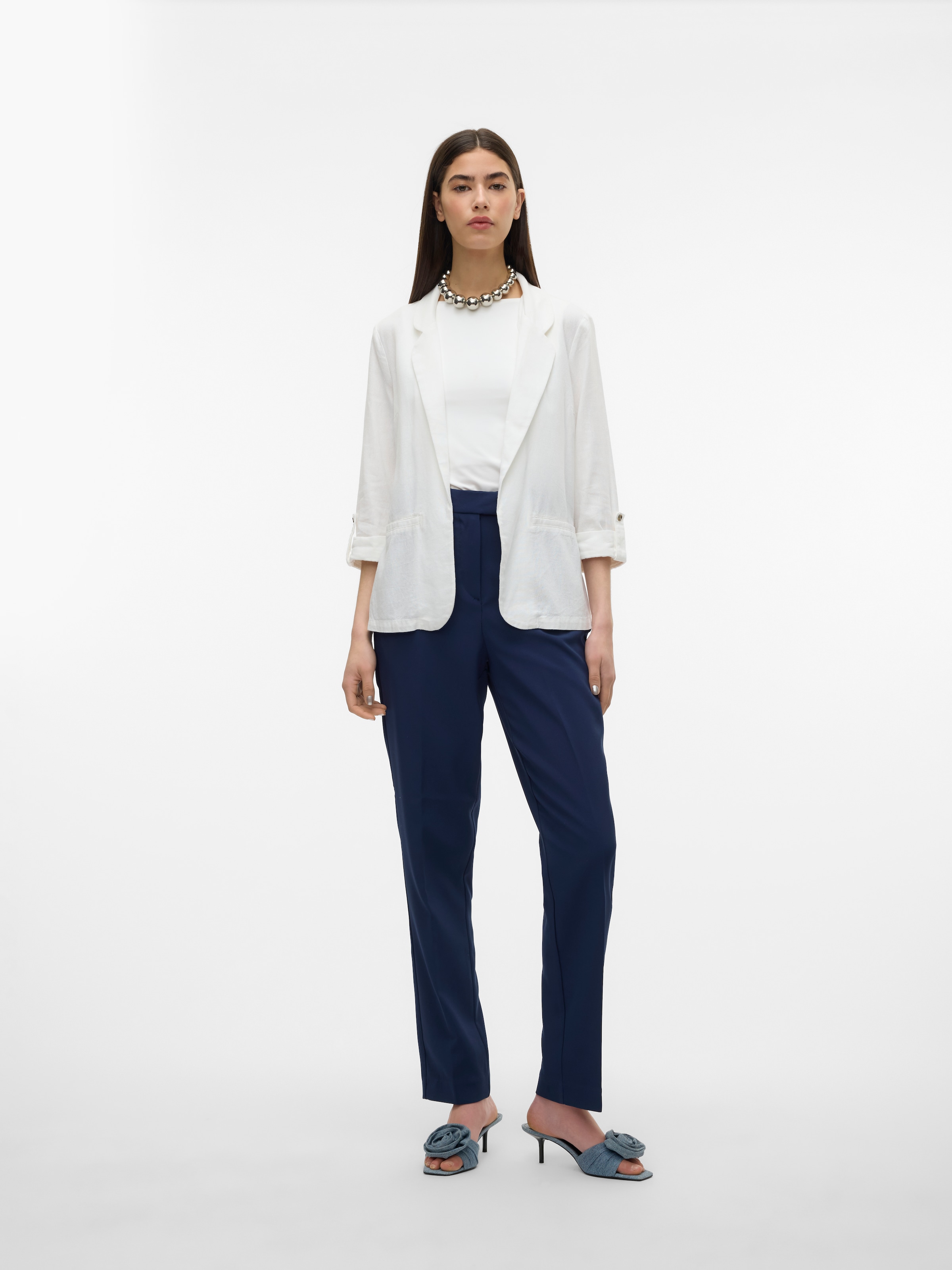 Vero Moda Kurzblazer »VMJESMILO 3/4 LOOSE BLAZER WVN NOOS«, mit Leinen