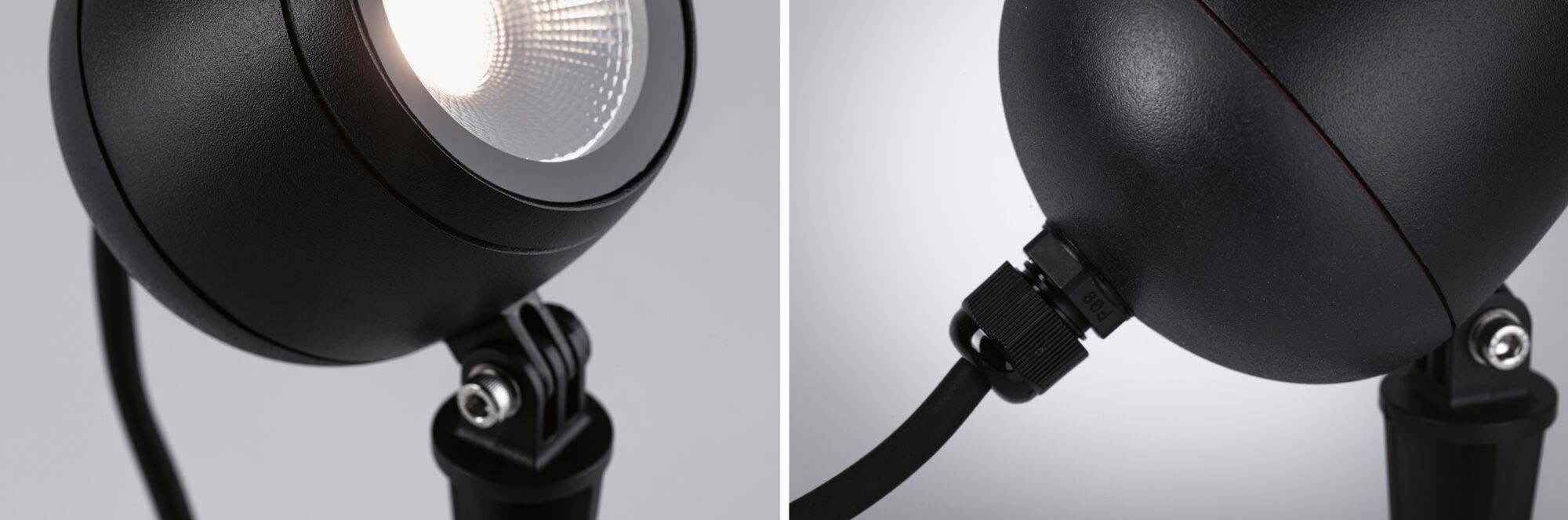 Paulmann LED Gartenleuchte »Outdoor Plug & Shine Spot Kikolo 60° 3000K anthrazit«, 1 flammig, Outdoor Plug & Shine Spot Kikolo 60° 3000K anthrazit