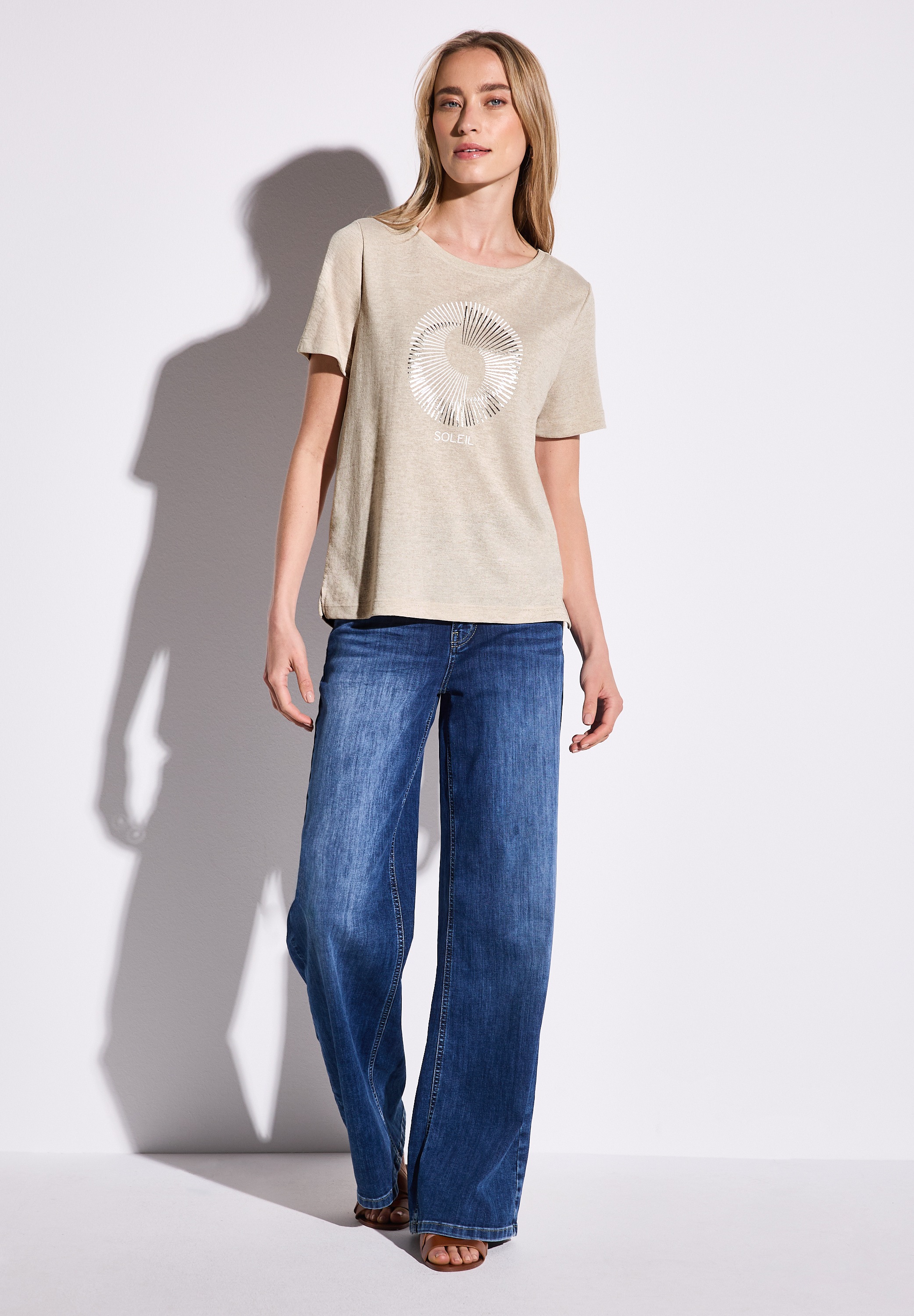 STREET ONE T-Shirt, mit Rundhalsausschnitt