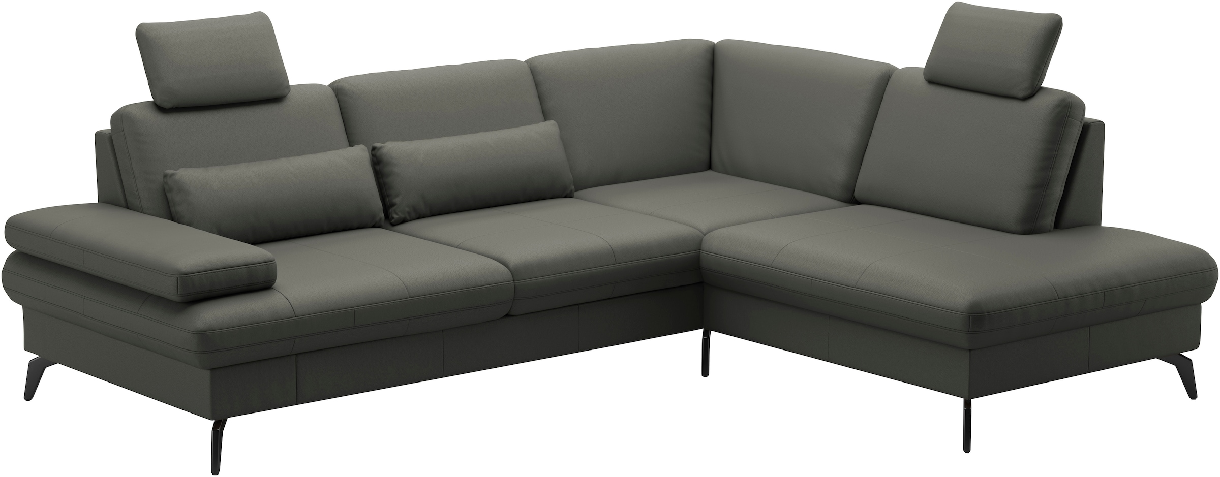sit&more Ecksofa »Morris L-Form, inkl. Sitztiefenverstellung«, wahlweise mit Armteilverstellung, Bettfunktion & Bettkasten
