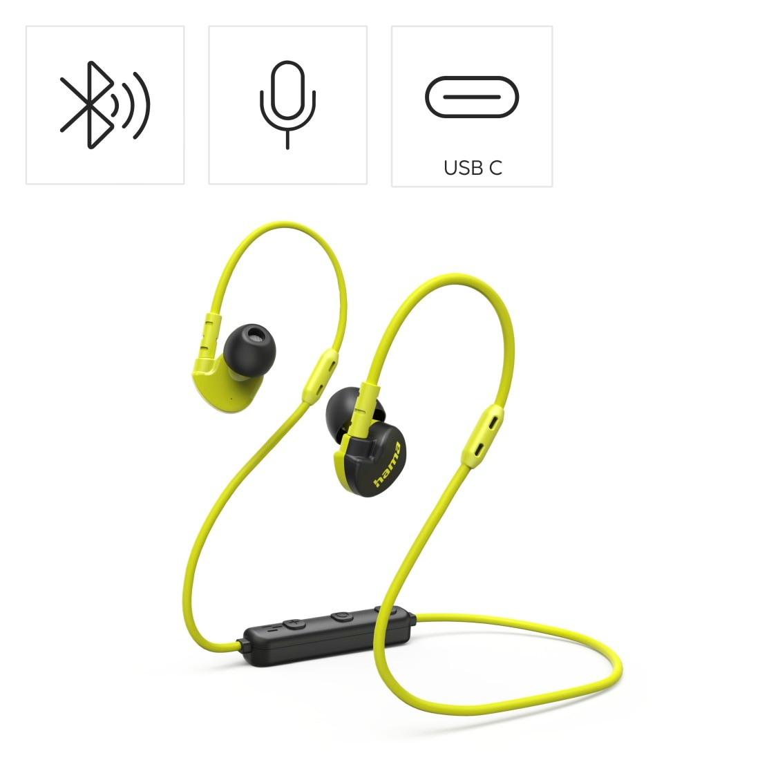 Hama In-Ear-Kopfhörer »Bluetooth Kopfhörer (ultraleicht, In-Ear, Mikrofon, Sprachsteuerung)« Audio-Chat-Funktionen | Noise-Reduction | Sprachsteuerung | integrierte Steuerung für Anrufe und Musik