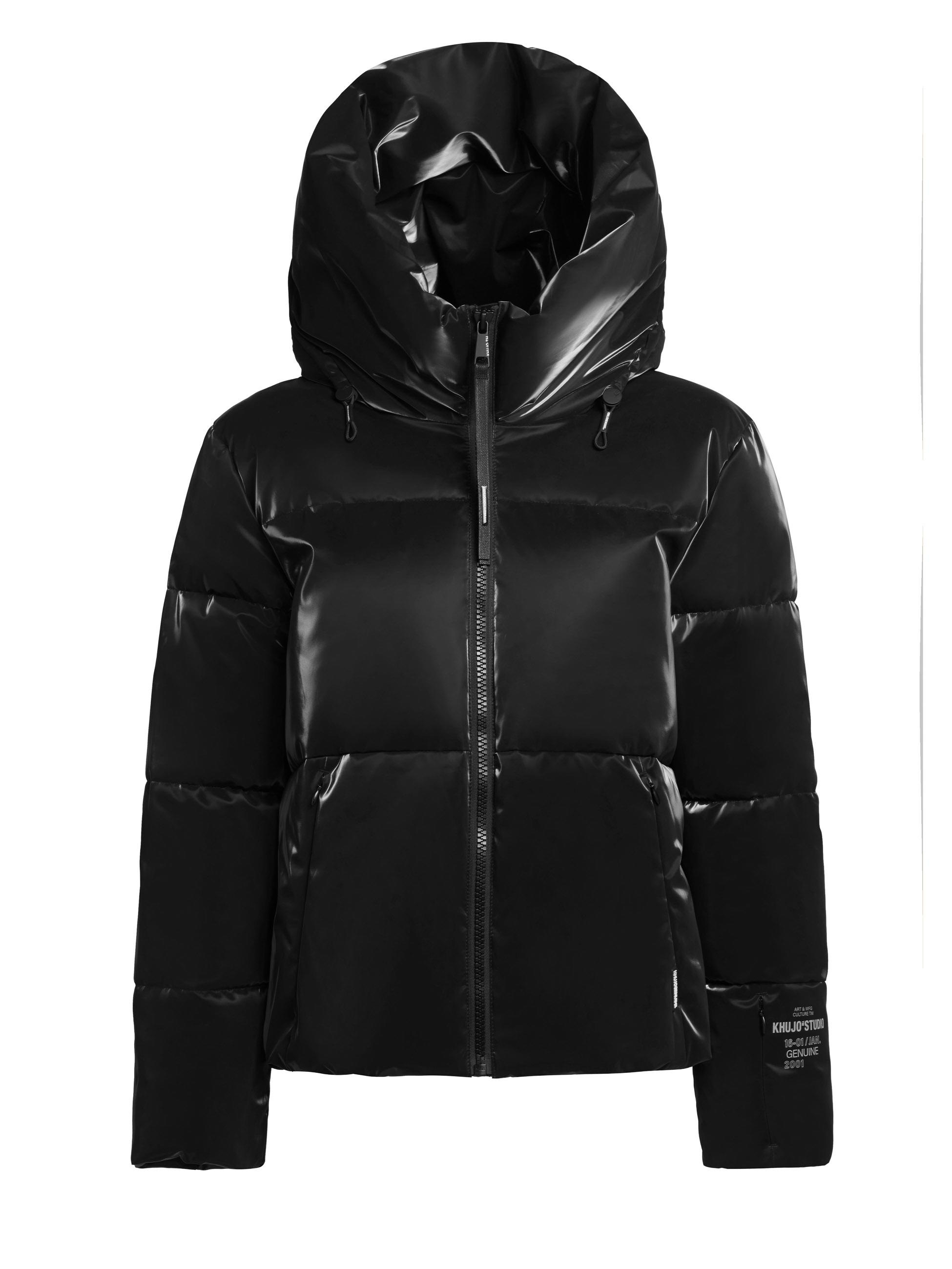 khujo Steppjacke »Audrey Shiny« mit Kapuze Schimmernde Damen Winterjacke mit Kapuze