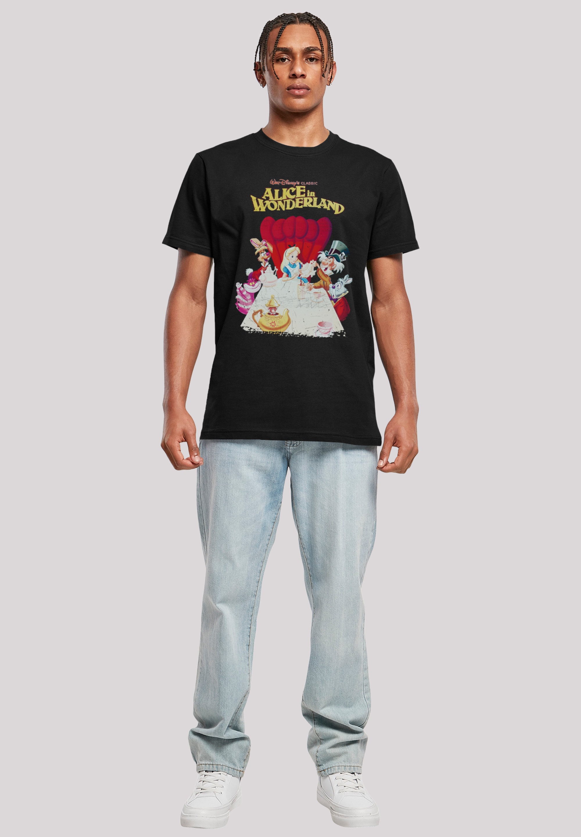 F4NT4STIC T-Shirt »Disney Alice im Wunderland Retro Poster«, Herren,Premium Merch,Regular-Fit,Basic,Bedruckt