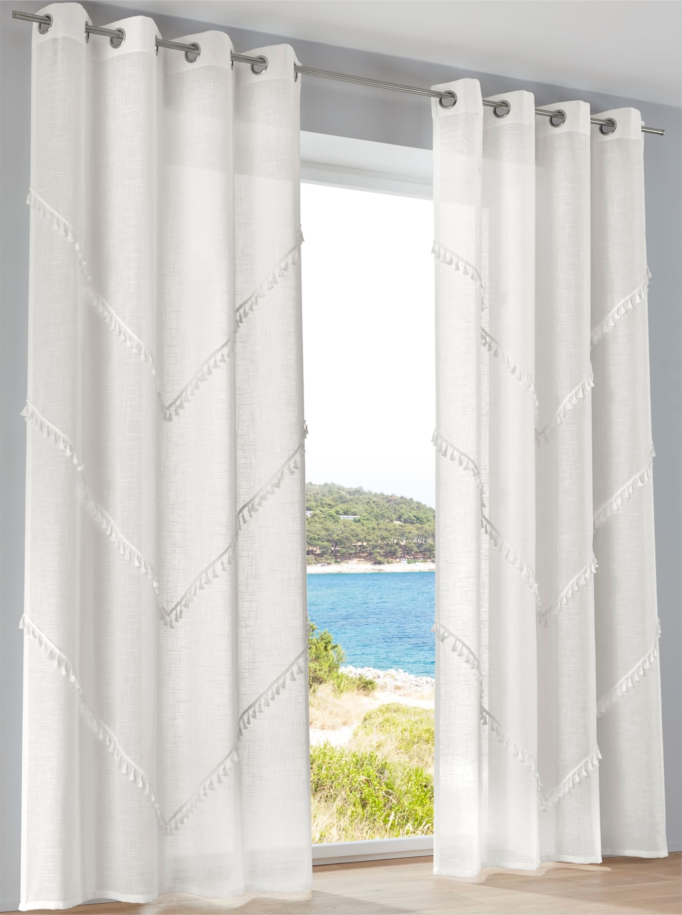 heine home Gardine Ösen 1 Stk. tlg. günstig online kaufen