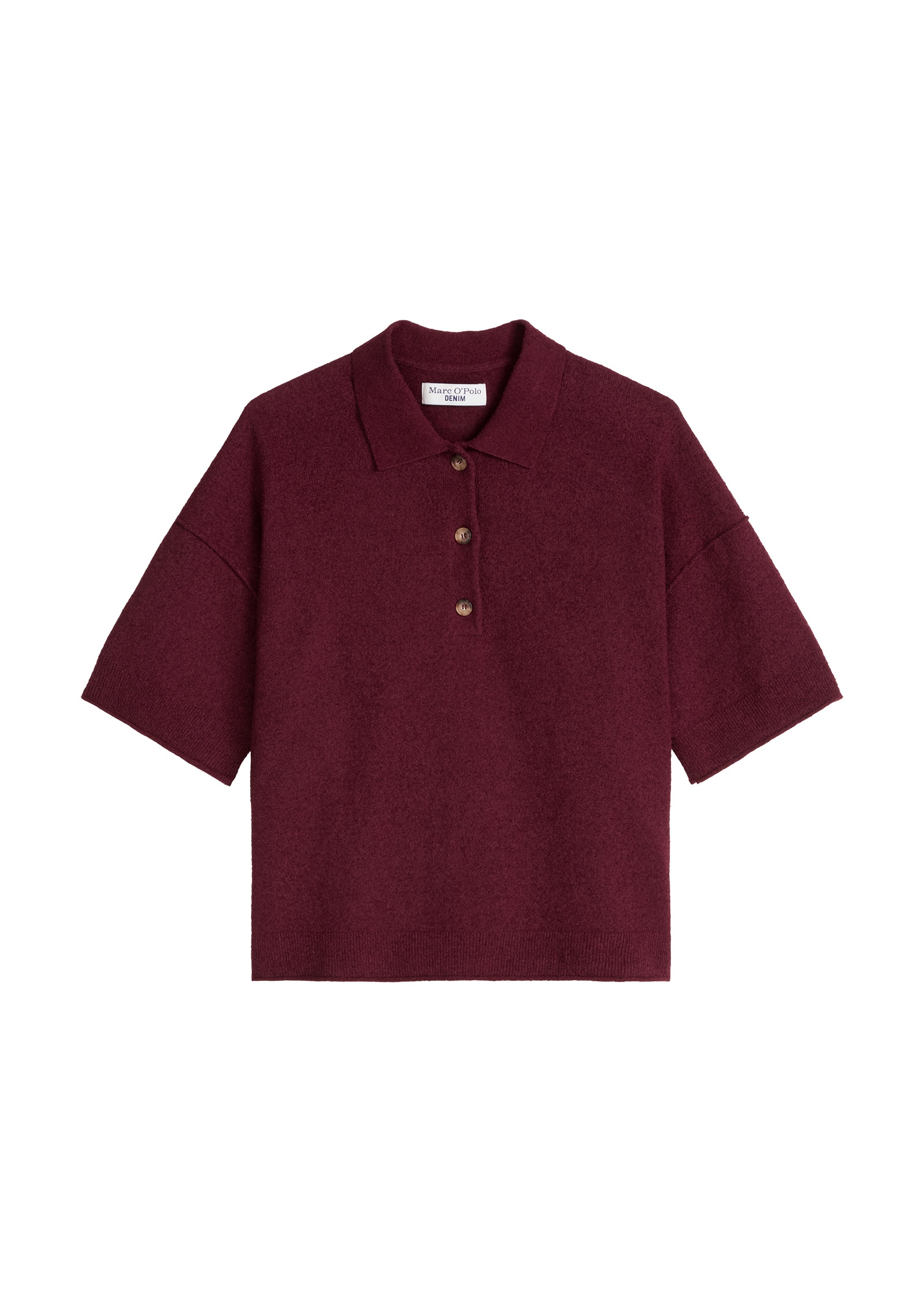 Marc O'Polo DENIM Poloshirt »aus Crinkled Organic Cotton-Mix«