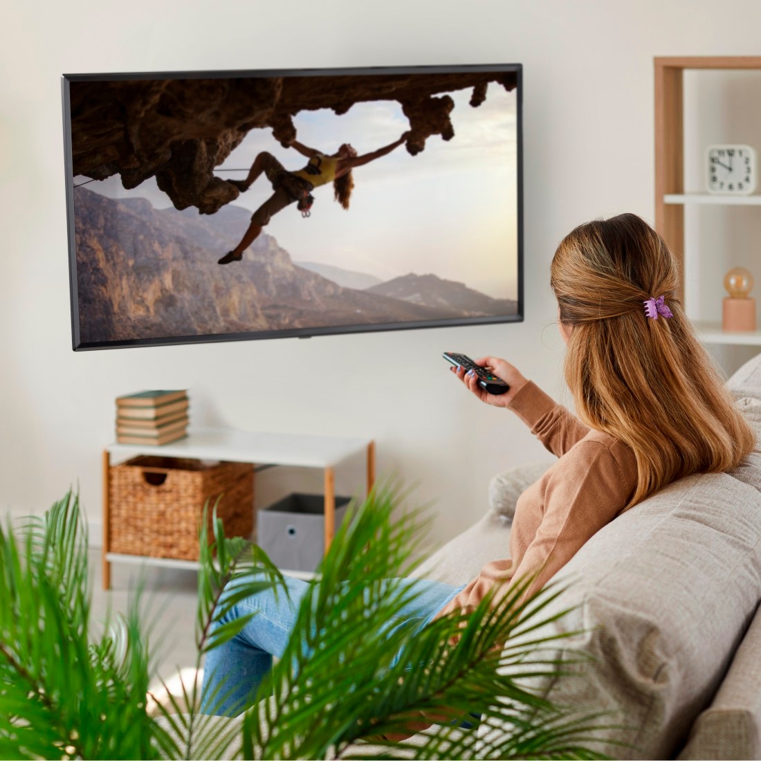 Hama TV-Wandhalterung »Halterung, schwenkbar, neigbar, ausziehbar von 48 - 122 (19" - 48")«, bis 122 cm Zoll, max. 35 kg