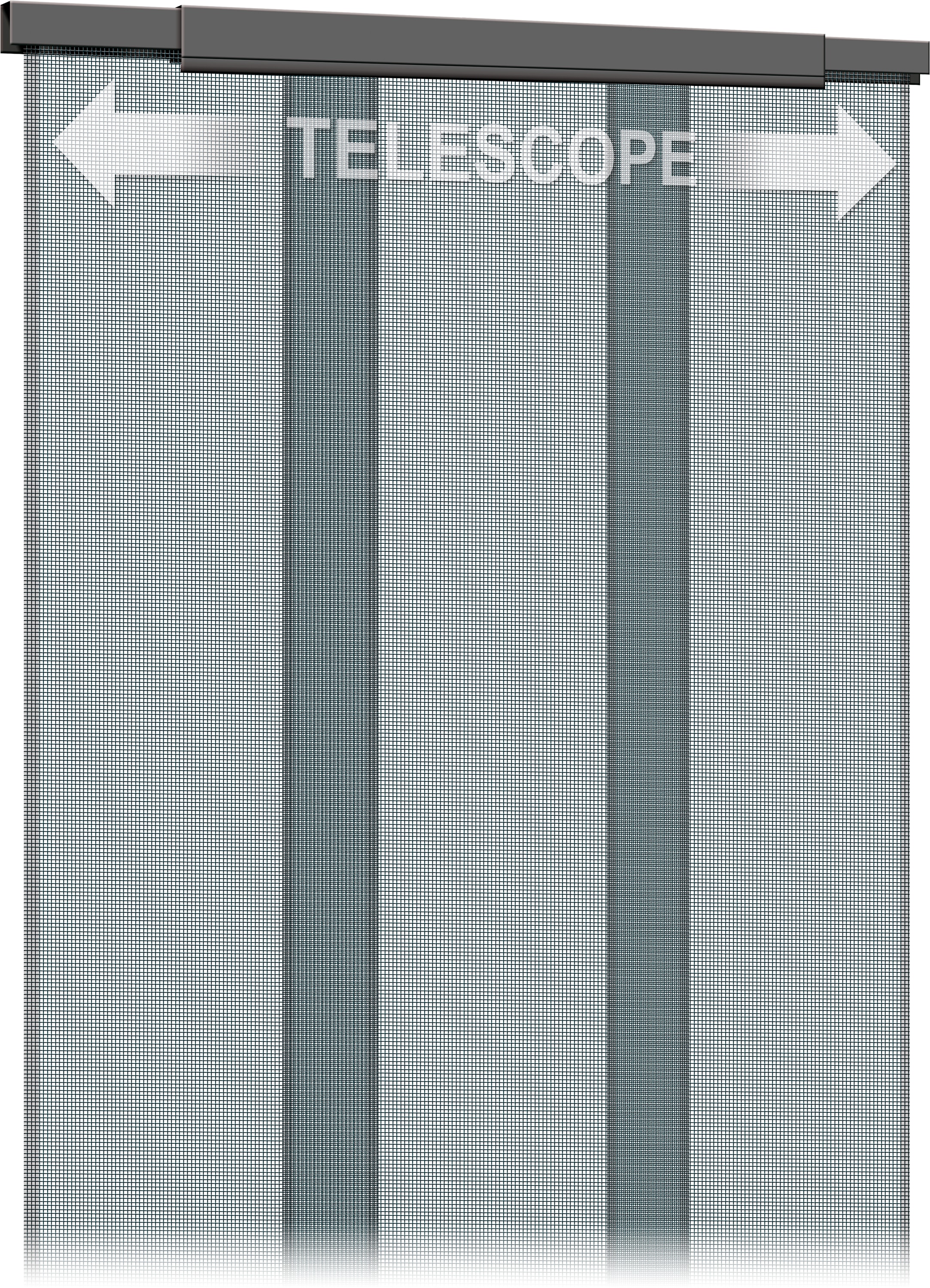 SCHELLENBERG Insektenschutz-Vorhang »Telescope, für Balkontür und Terrassentür«, Fliegengitter aus Polyester, 70 - 95 x 220 cm, anthrazit