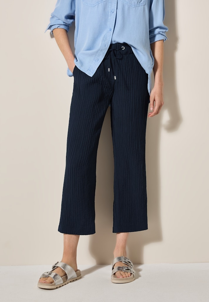 Cecil Stoffhose "Style Neele" im Loose Fit, Stukturhose günstig online kaufen