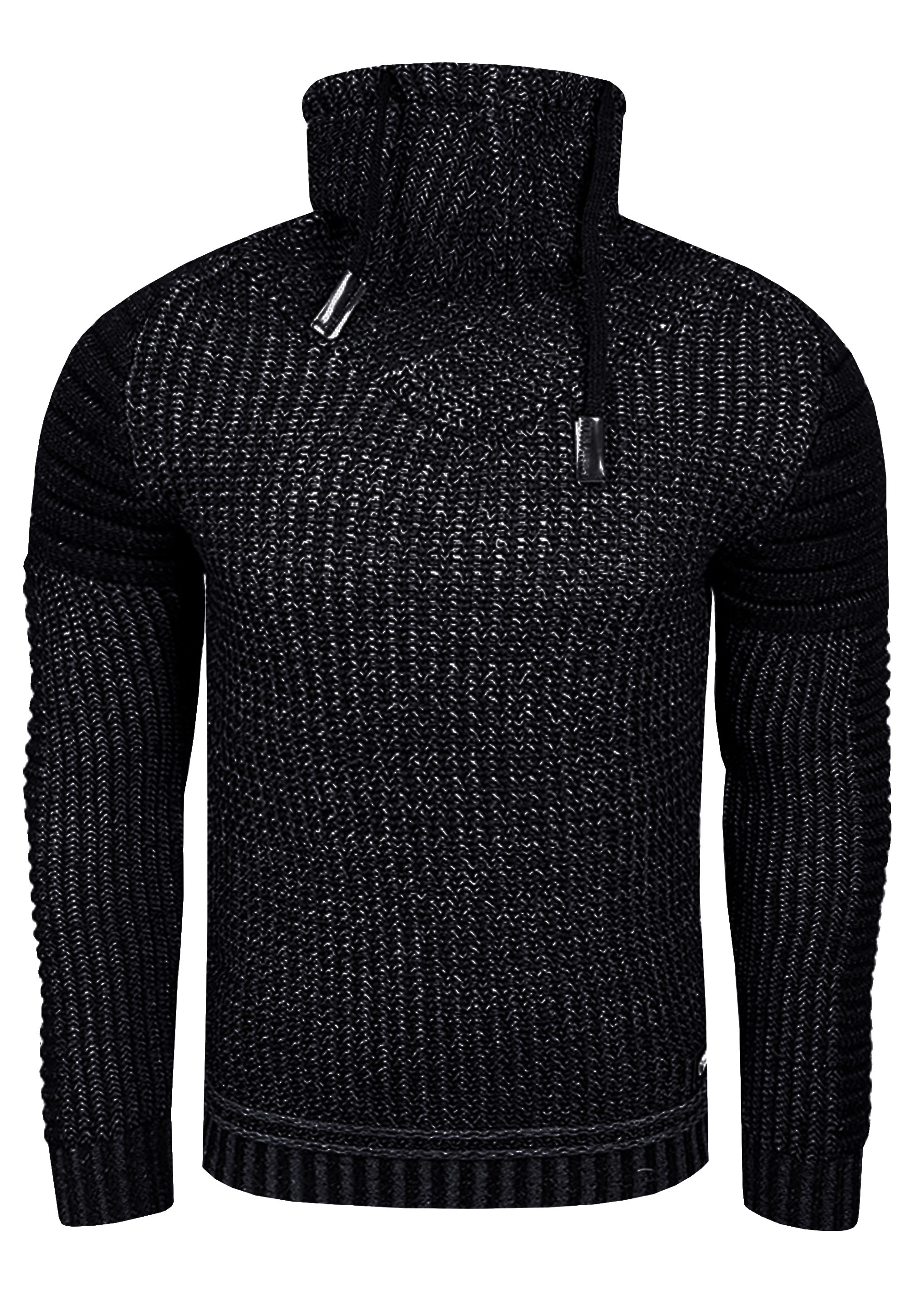 Thumbnail - Rusty Neal Strickpullover, mit hochabschließendem Kragen