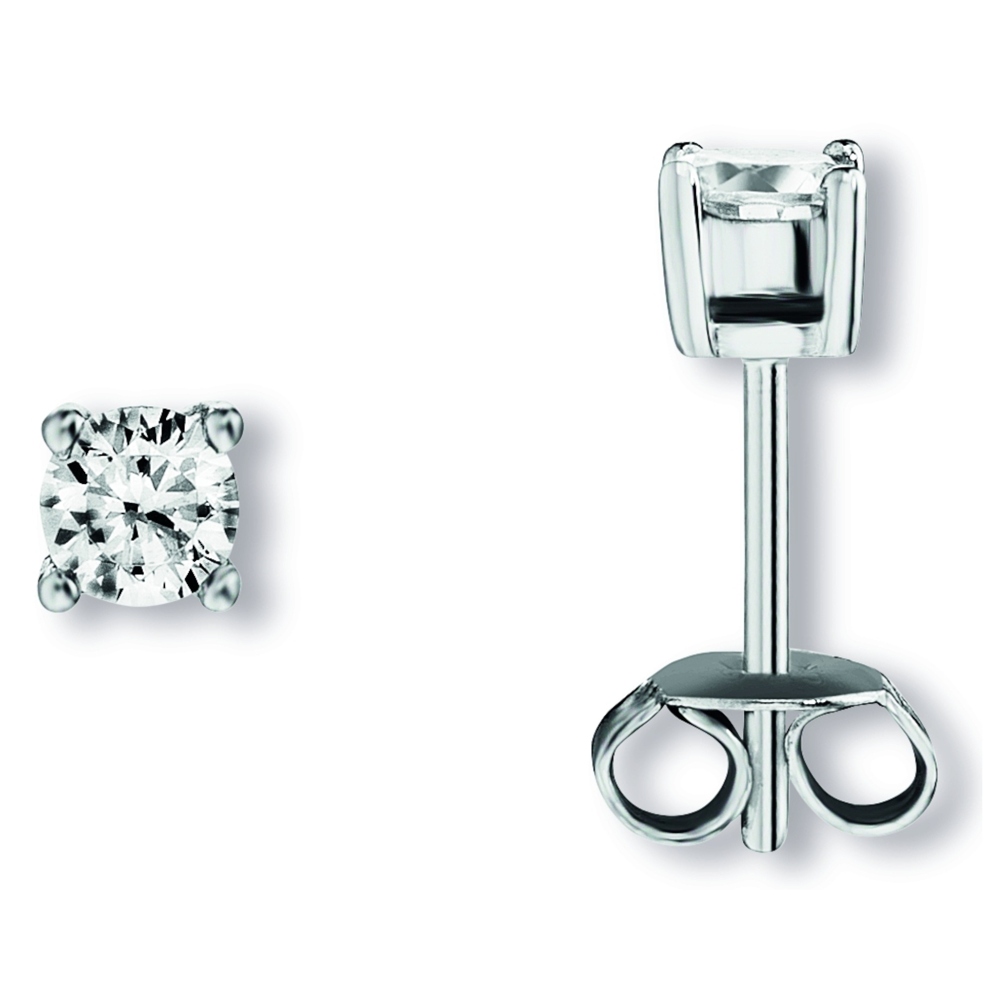 Paar Ohrhänger ONE ELEMENT "Zirkonia Ohrringe Ohrstecker aus 925 Silber", silber, Ohrringe, Damen, Damen, Silber 925 (Sterlingsilber), Kleines Statement – persönlich, stilvoll, alltagstauglich