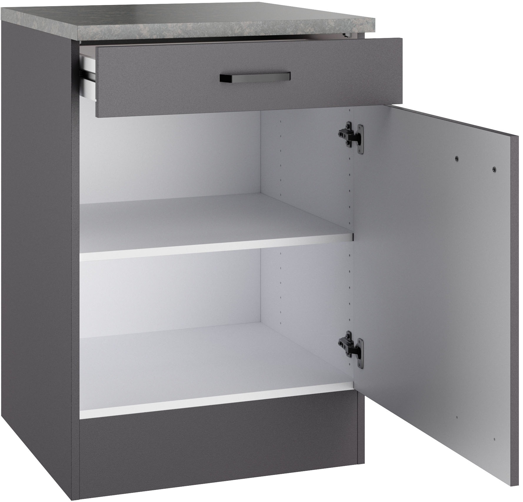 Thumbnail - OPTIFIT Unterschrank "OPTImulti" Breite 60 cm, Tiefe 60 cm, mit 1 Tür, 1 Schubkasten, 1 Einlegeboden