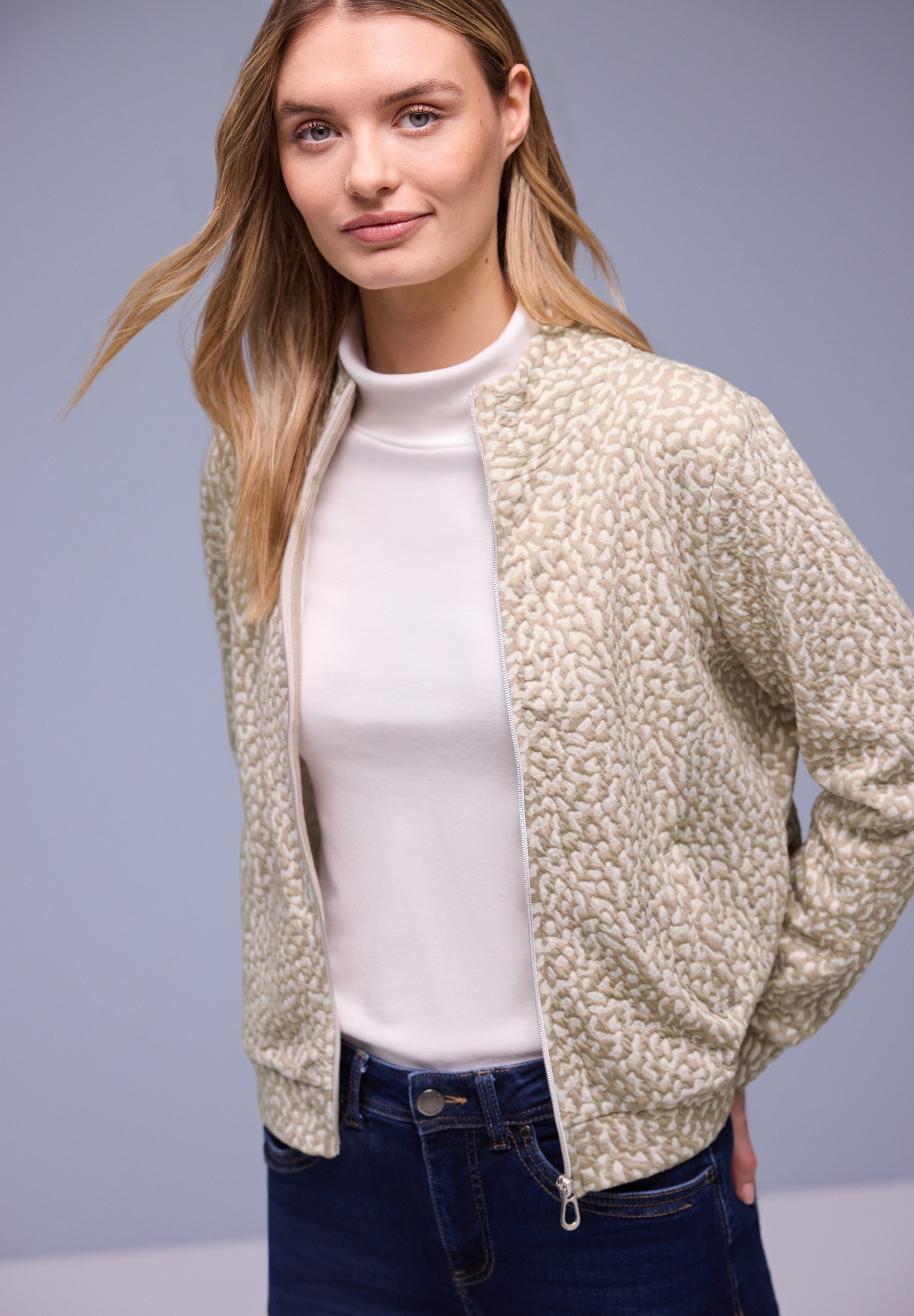 STREET ONE Cardigan mit Struktur-Muster