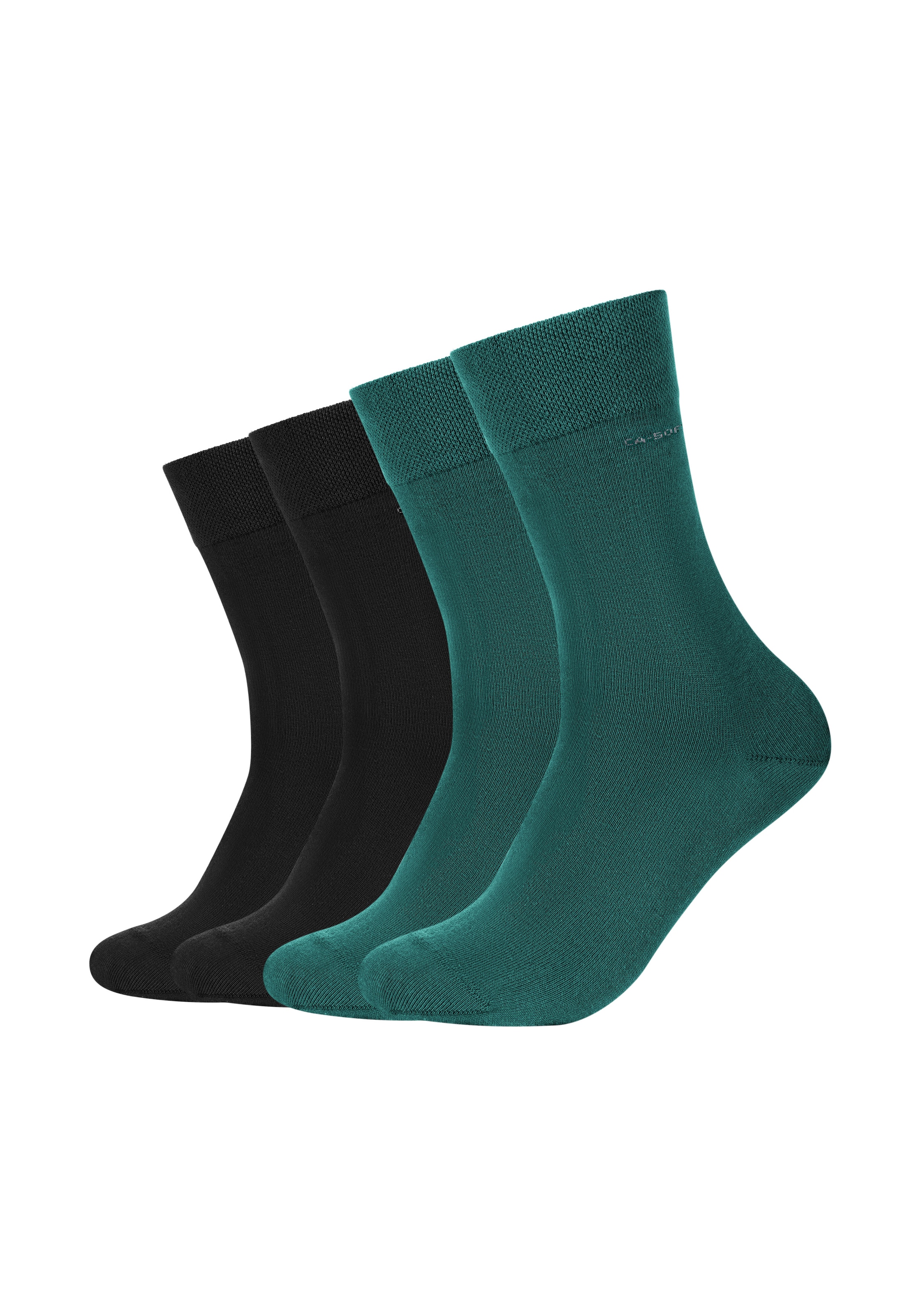 Camano Socken "ca-soft" 4 Paar tlg. mit verstärktem Fersen- und Zehenbereic günstig online kaufen