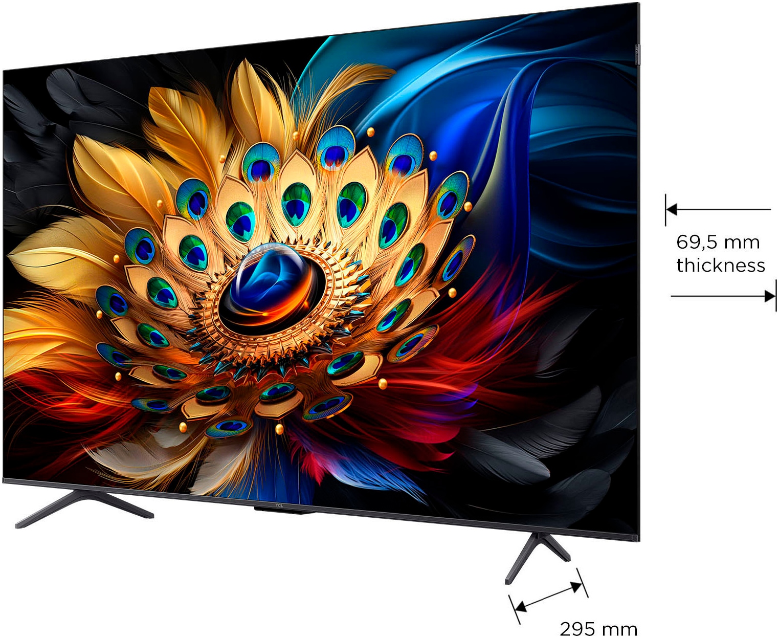 TCL QLED-Fernseher, 164 cm/65 Zoll, 4K Ultra HD, Smart-TV-Google TV-Android TV