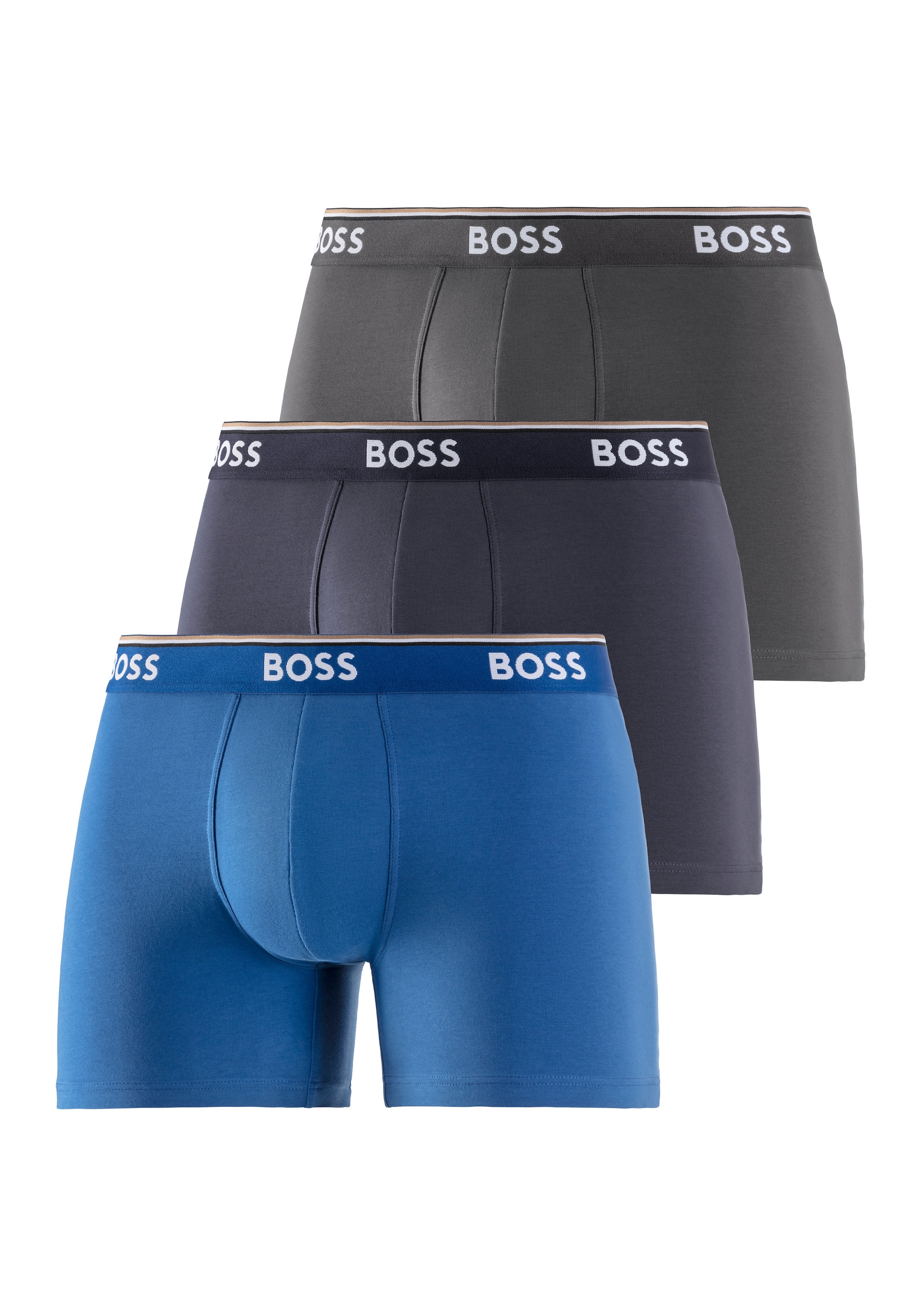 BOSS Langer Boxer "Boxer Brief 3P", (Packung, 3er-Pack), mit farblich passe günstig online kaufen