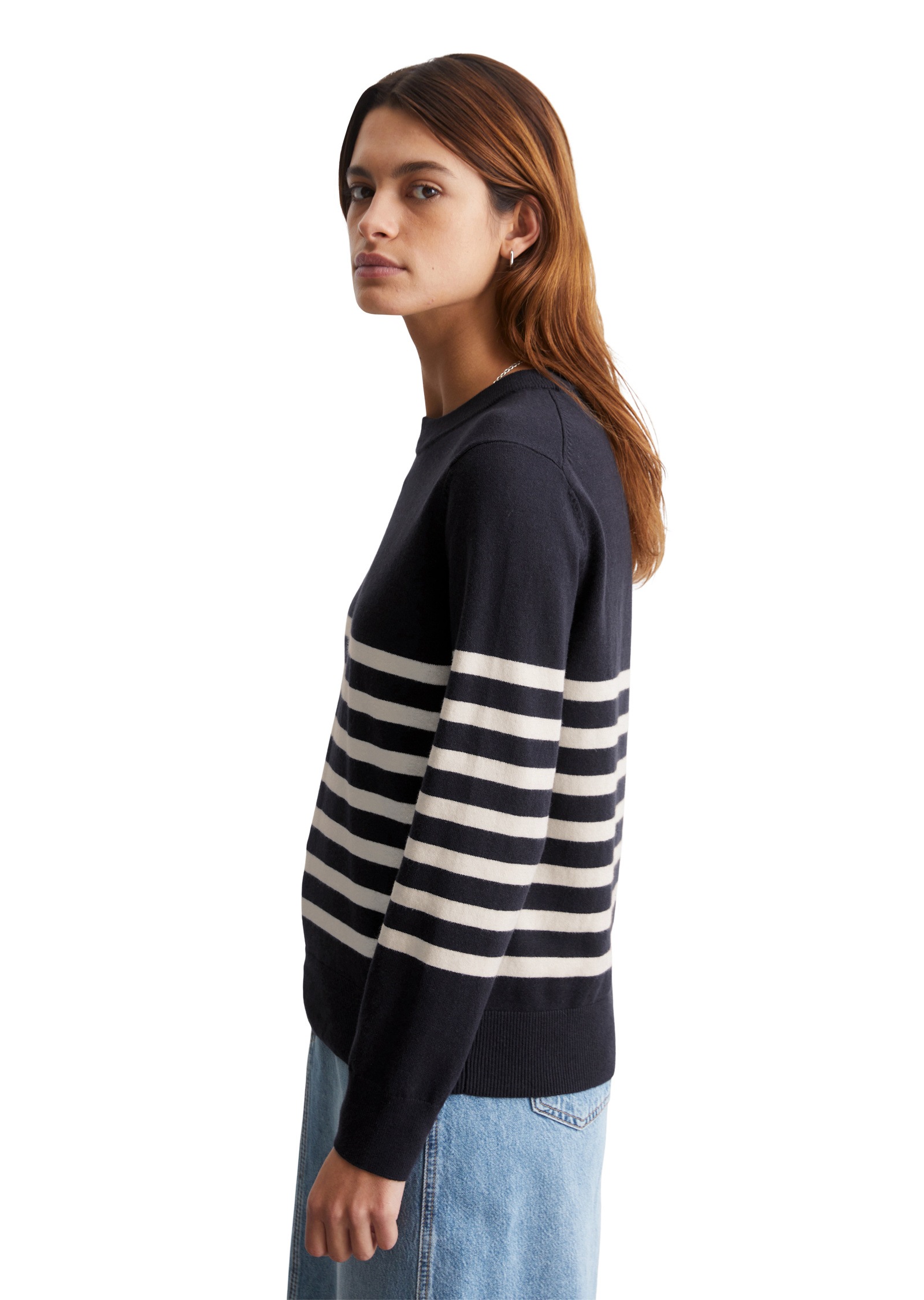 Marc O'Polo DENIM Strickpullover »aus Soft Cotton Stretch«