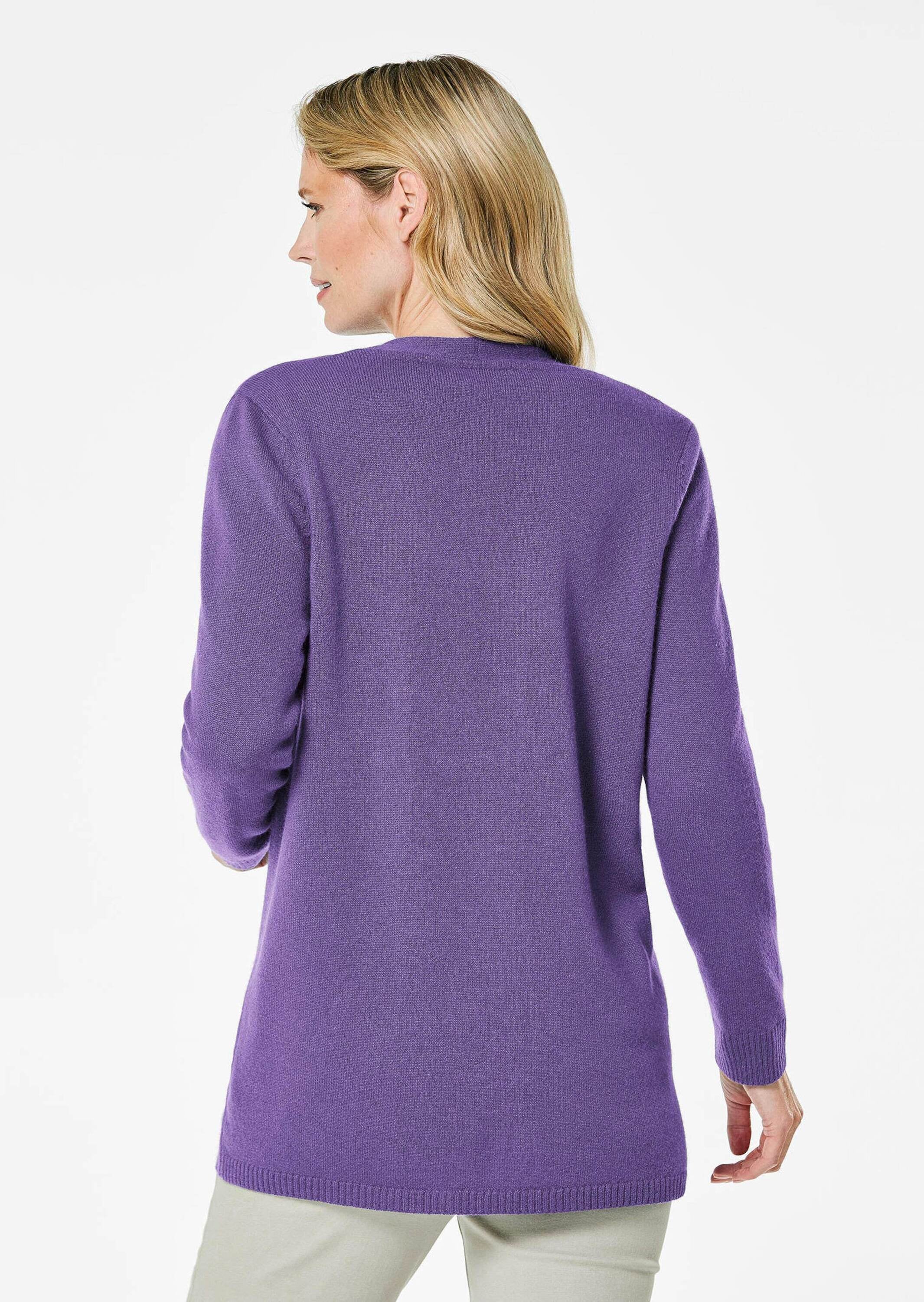 GOLDNER Strickjacke »Kurzgröße Langarm Feinstrick-Cardigan«