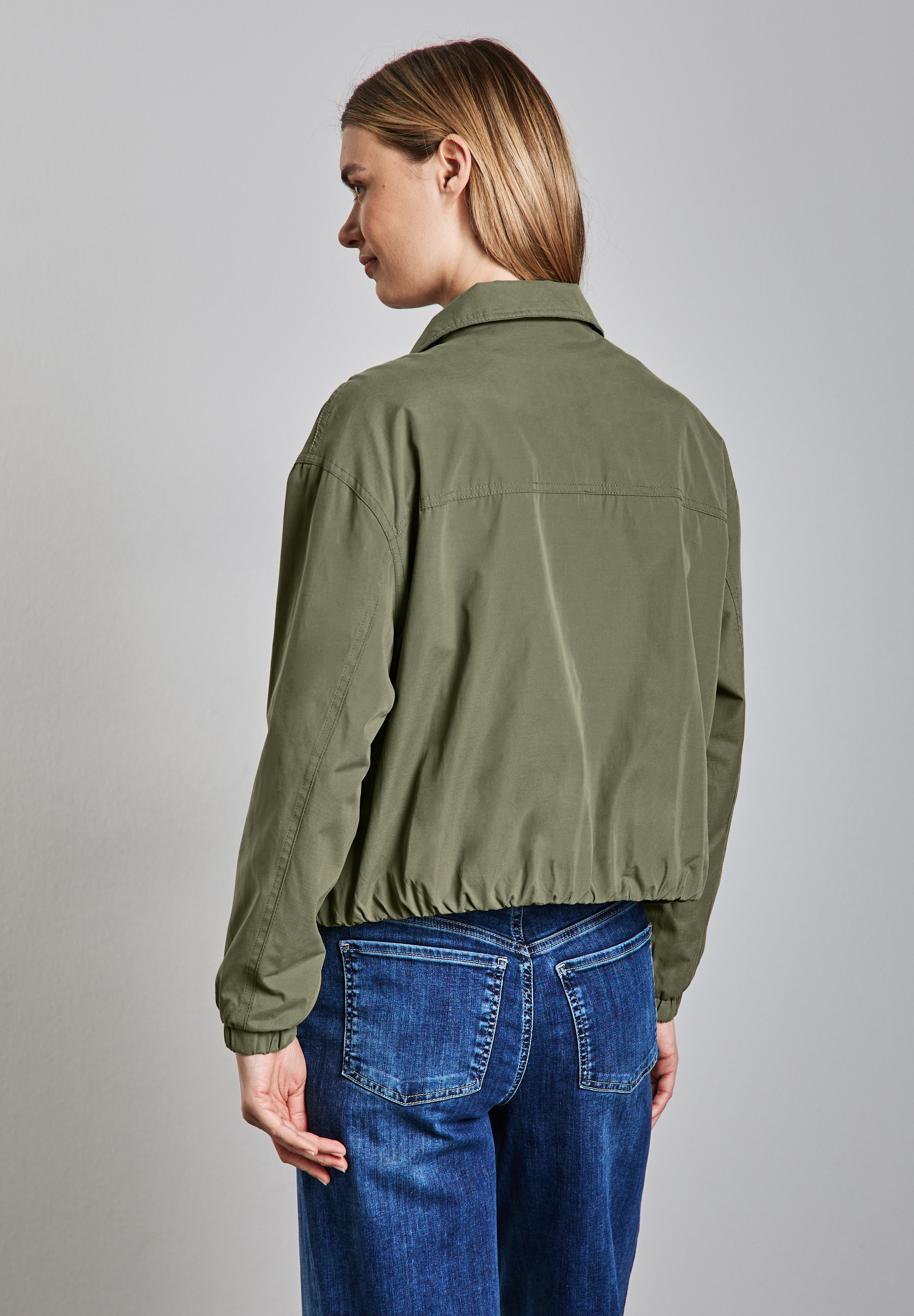 STREET ONE Kurzjacke, ohne Kapuze, aus softem Materialmix