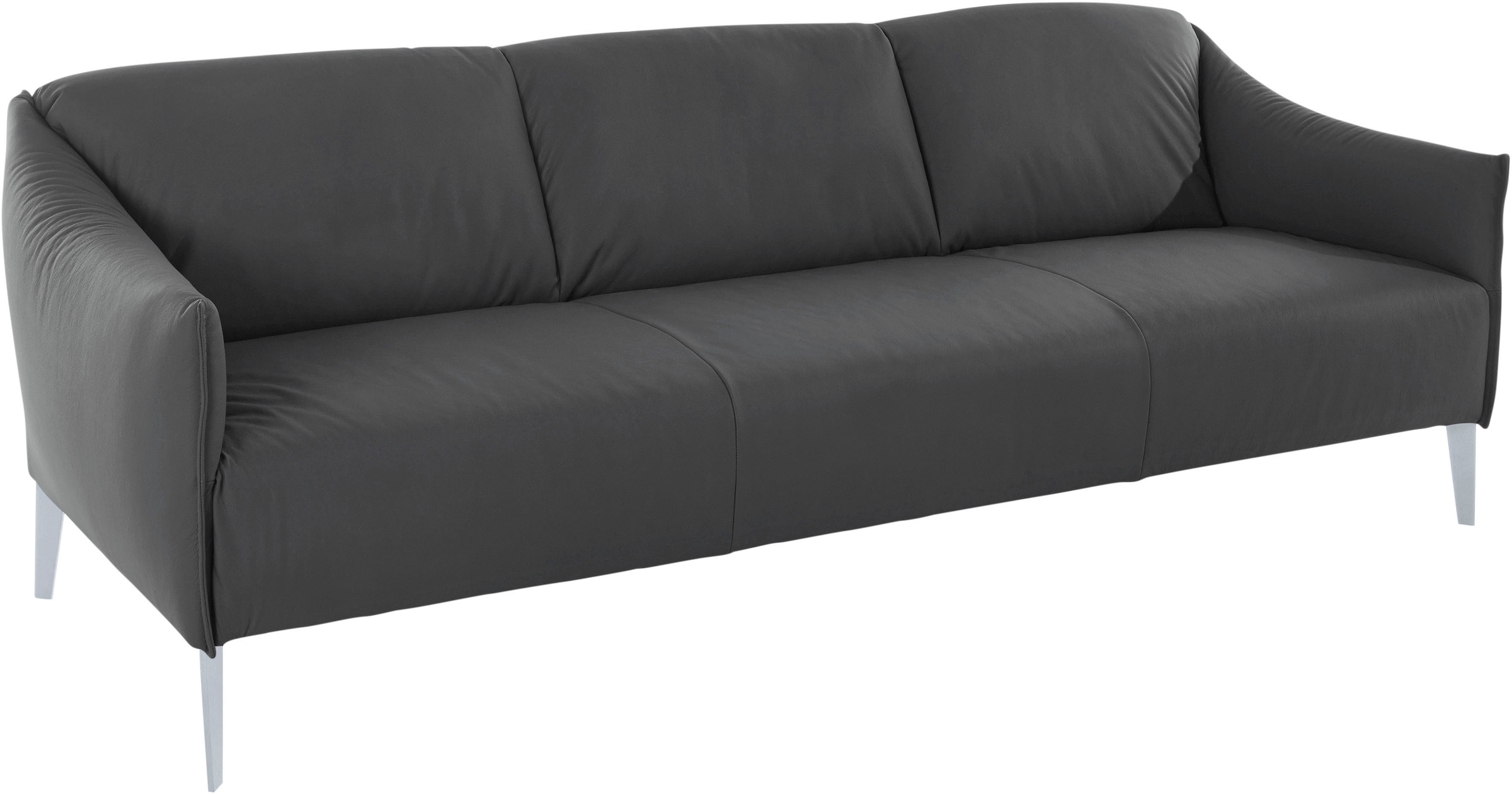 W.SCHILLIG 3-Sitzer »sally«, mit Metall-Winkelfüßen in Silber matt, Breite 224 cm