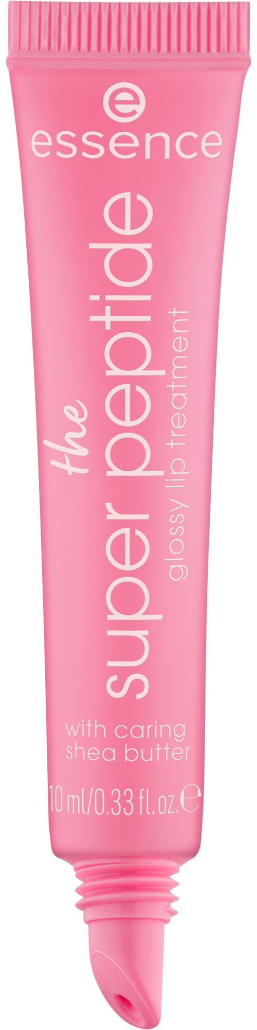 Essence Lippenbalsam »the super peptide glossy lip treatment«, (Set, 3 tlg.), mit milchig glänzender Textur