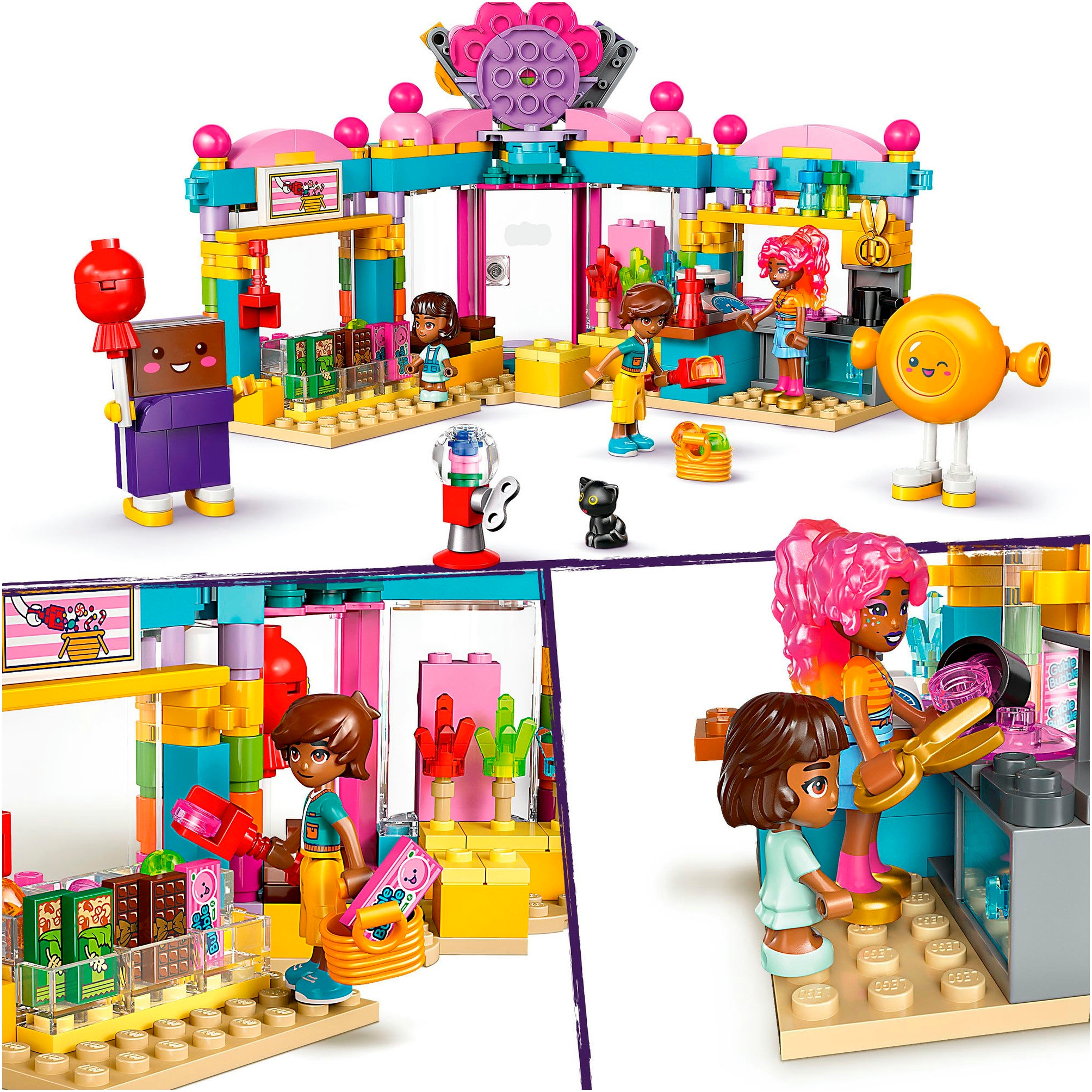 LEGO® Konstruktionsspielsteine »Heartlake City Süßwarenladen (42649), LEGO Friends«, (376 St.), Made in Europe