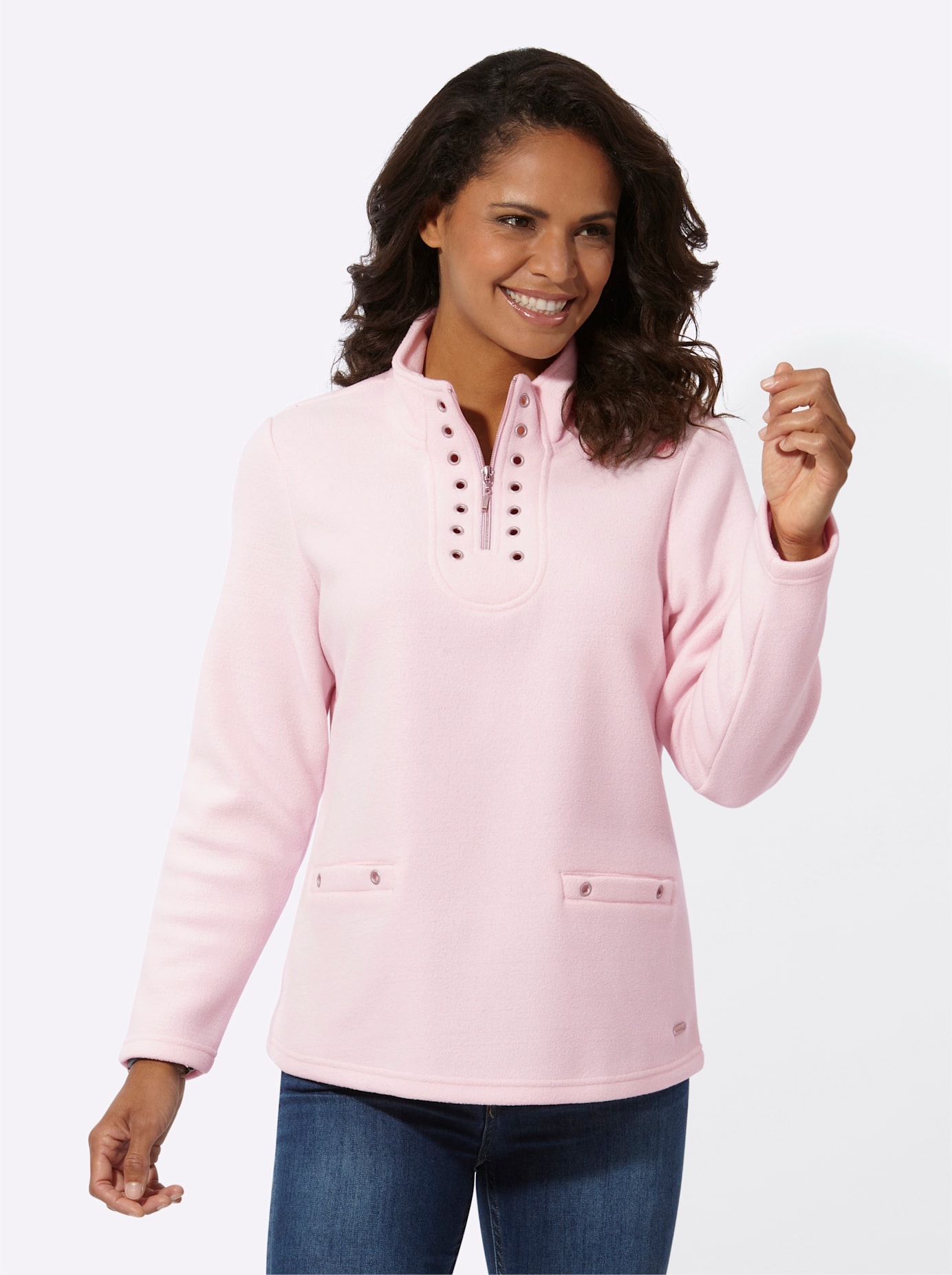 Casual Looks Fleeceshirt »Fleece-Shirt«, (1 tlg.)