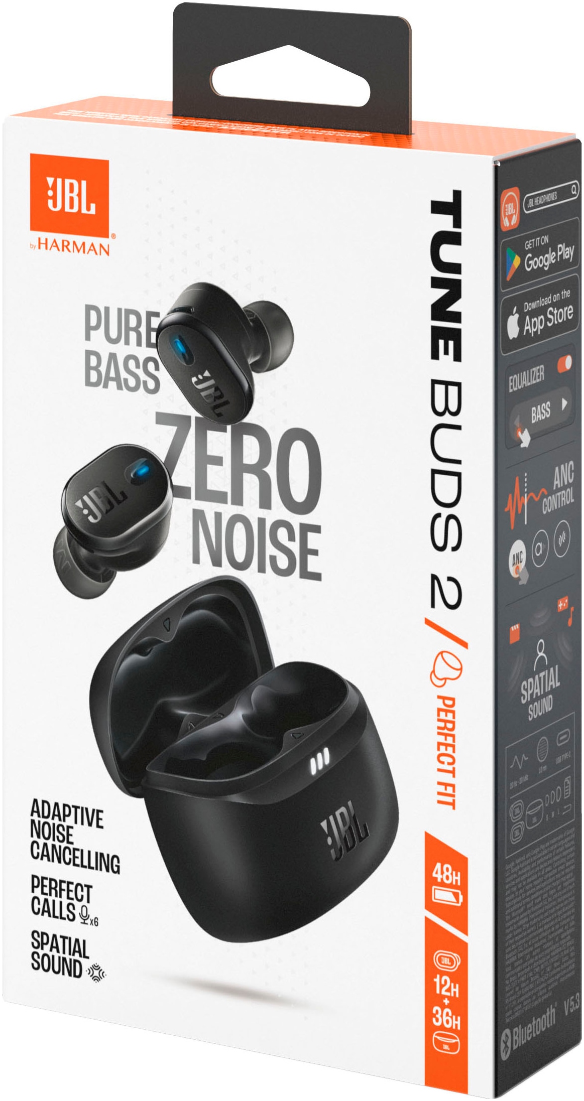 JBL wireless In-Ear-Kopfhörer »TUNE BUDS 2«, A2DP Bluetooth, Adaptive Noise-Cancelling