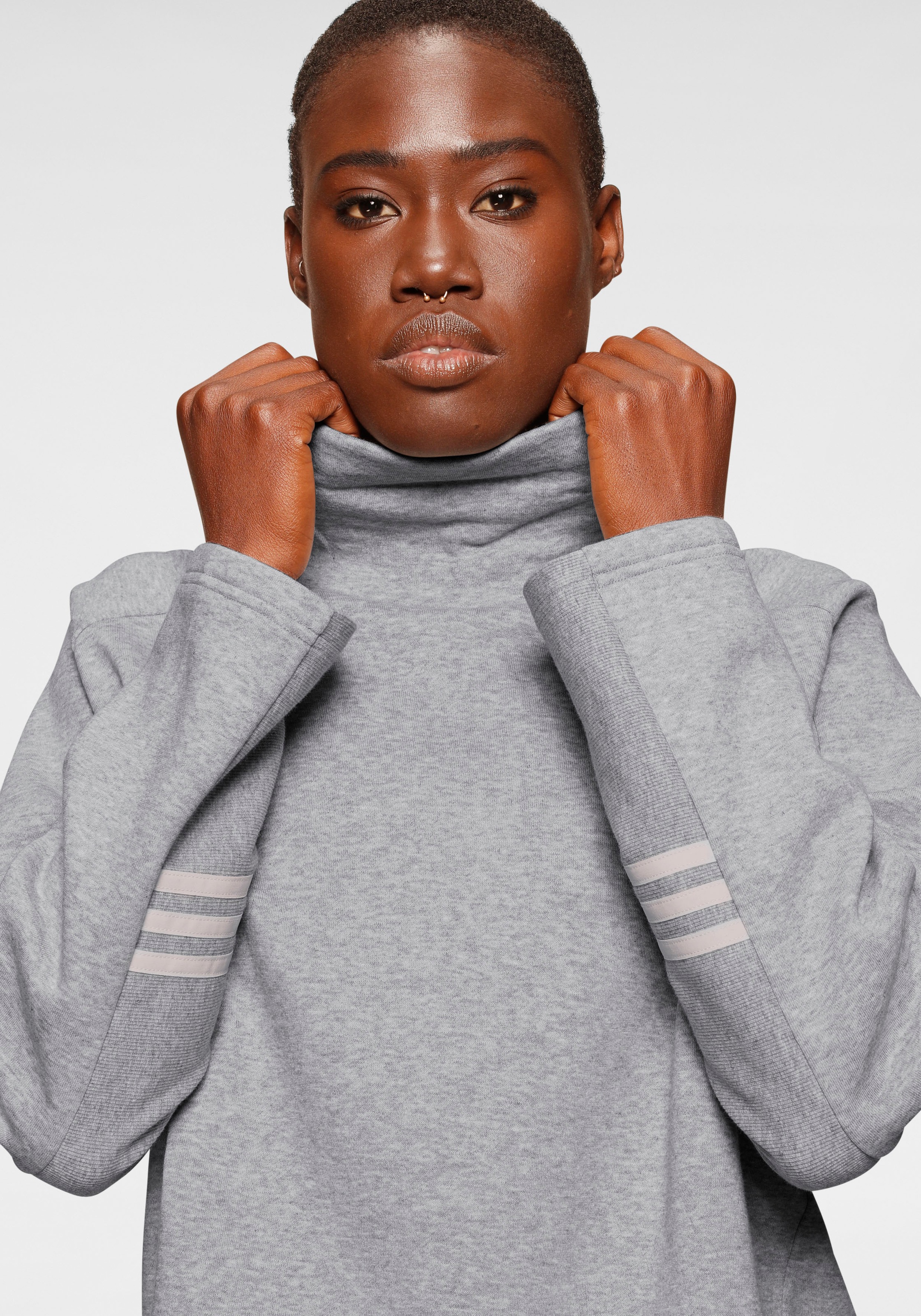 adidas funnel neck sweatshirt