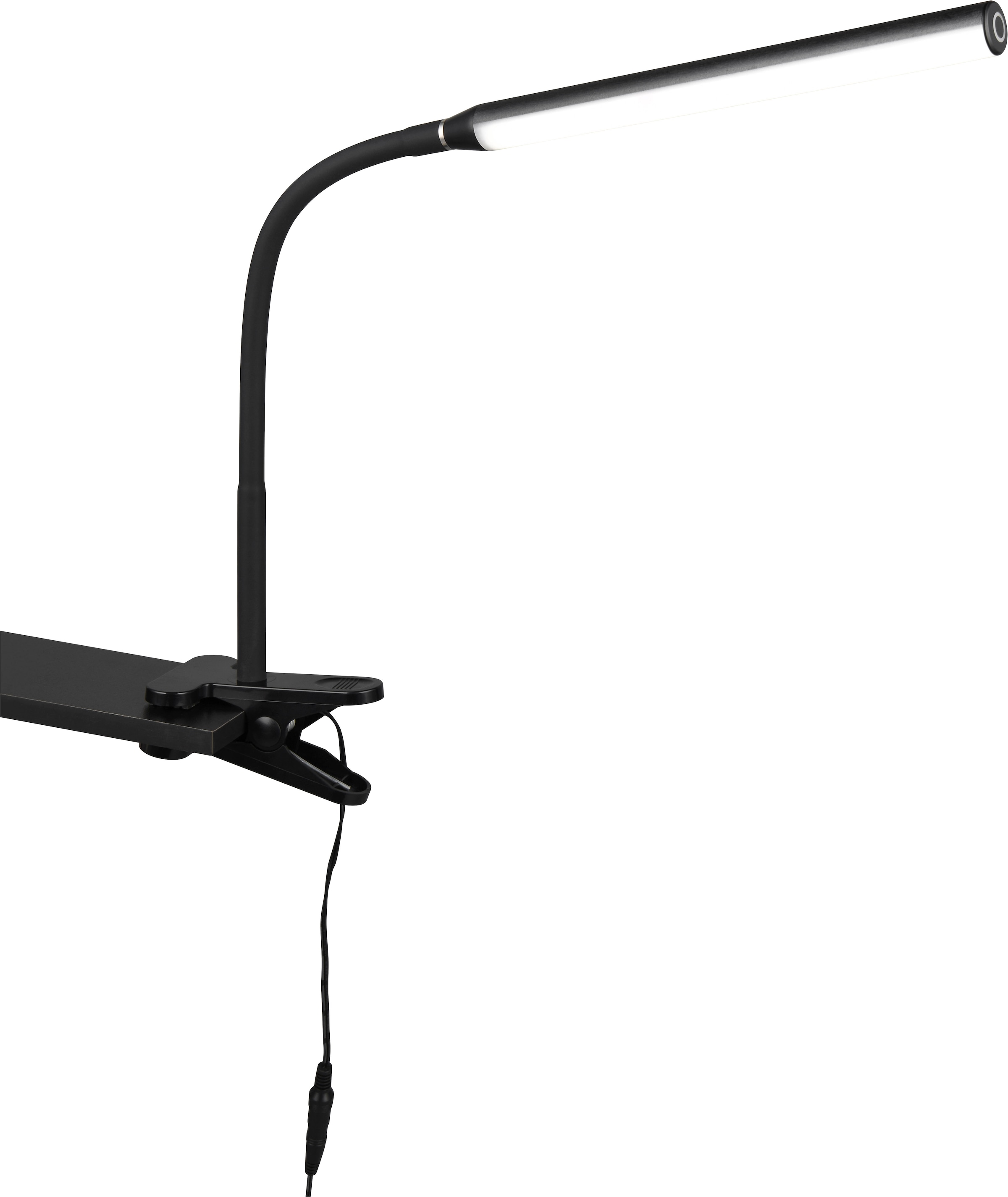REALITY Leuchten LED Klemmleuchte »NEVADA, 5W 600 Lumen CCT 3000-4000-5000K wamweiß-kaltweiß« LED-Board 1 Stk. Farbwechsler | warmweiß - kaltweiß Lichtfarbe einstellbar dimmbar per Sensordimmer schwenkbare Klemmlampe