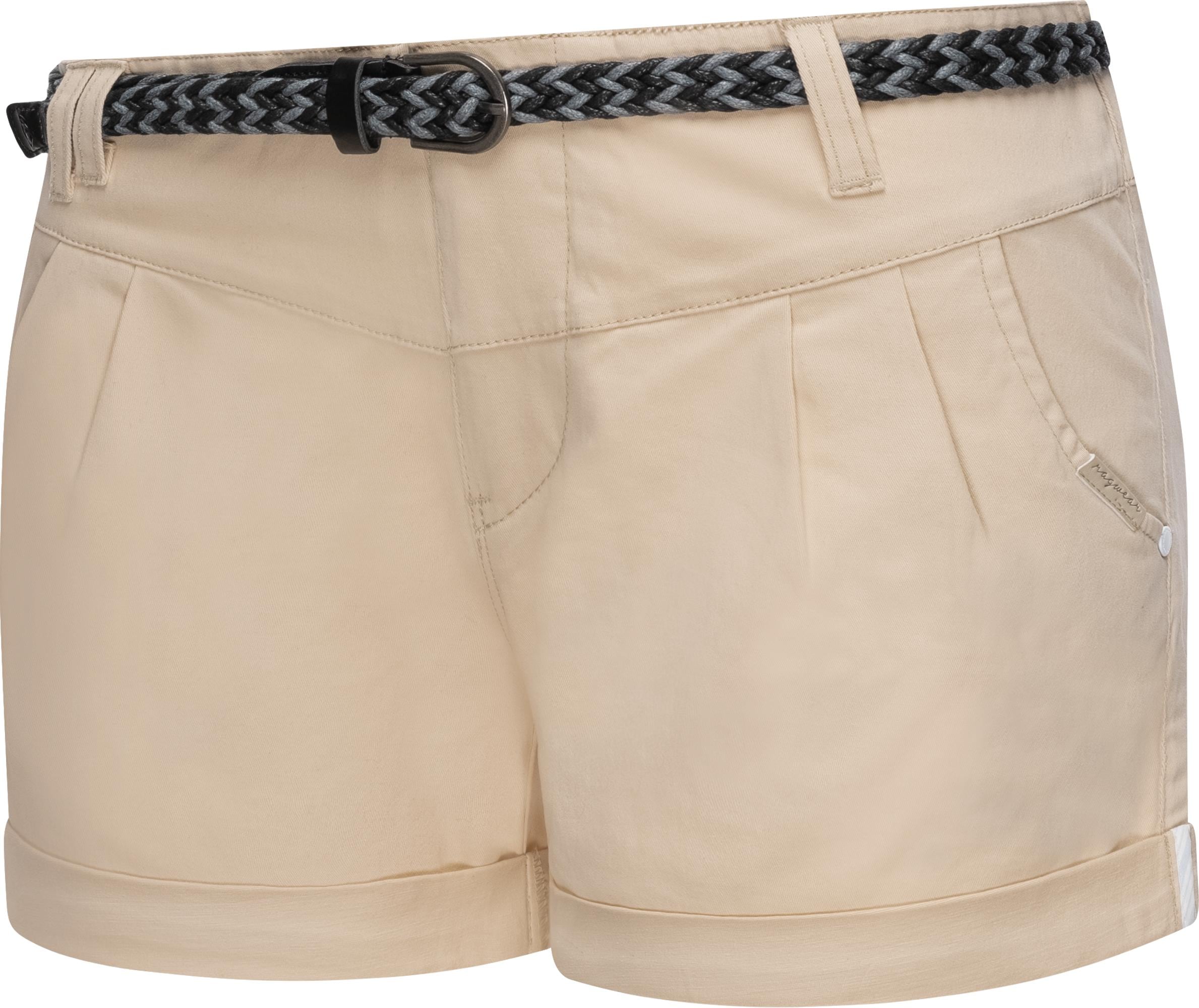 Ragwear Shorts »Heaven B«, (2 tlg.), leichte Hotpants mit hochwertigem Flechtgürtel
