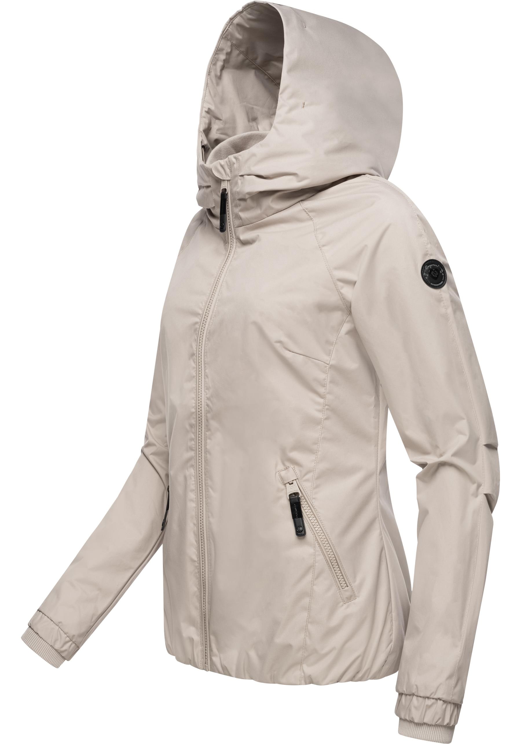 Ragwear Outdoorjacke »Dizzie«, mit Kapuze, Wasserdichte Übergangsjacke mit großer Kapuze