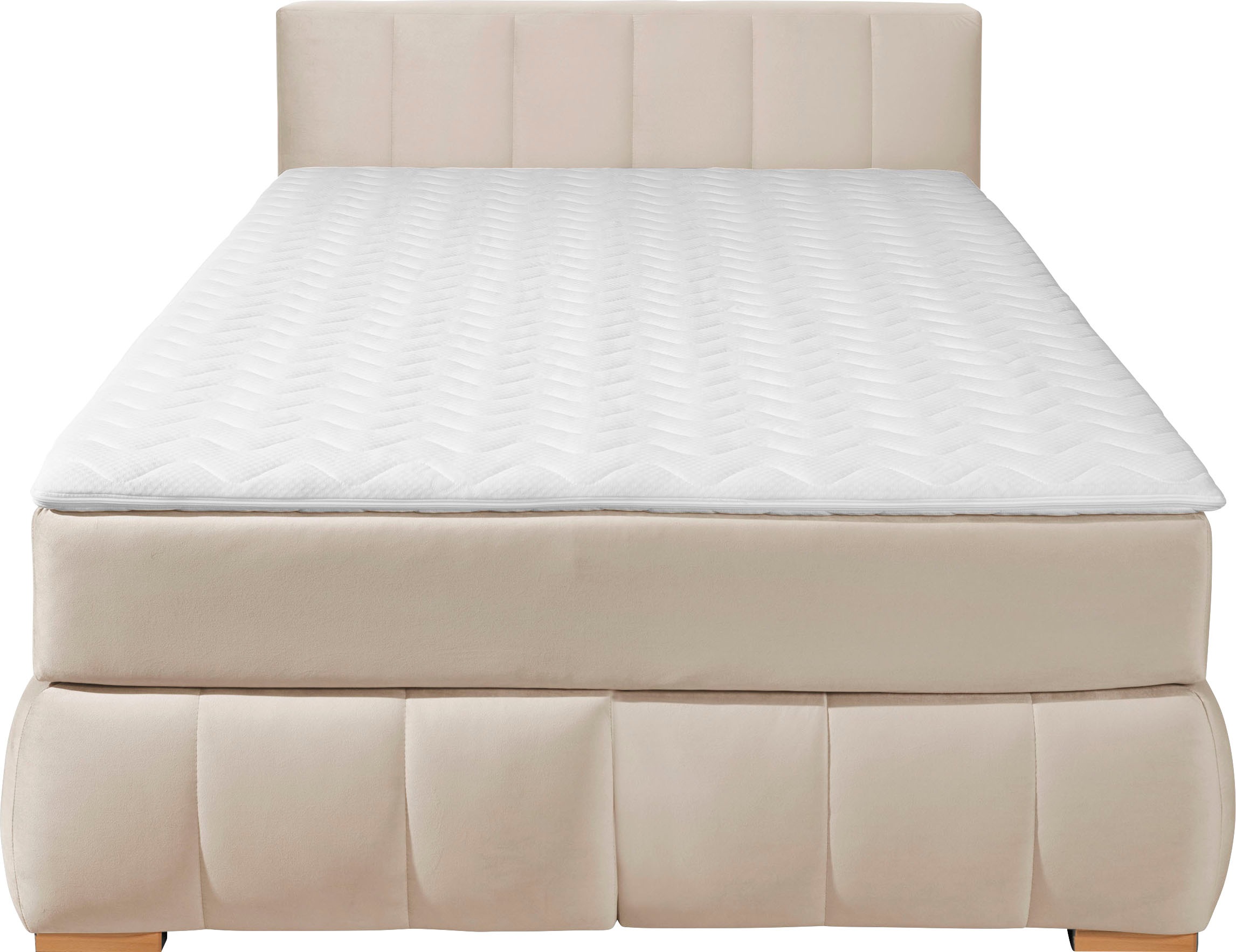 Thumbnail - Home affaire Boxspringbett "Chelles" inkl. Kaltschaumtopper, in 5 Breiten und 3 Matratzenarten