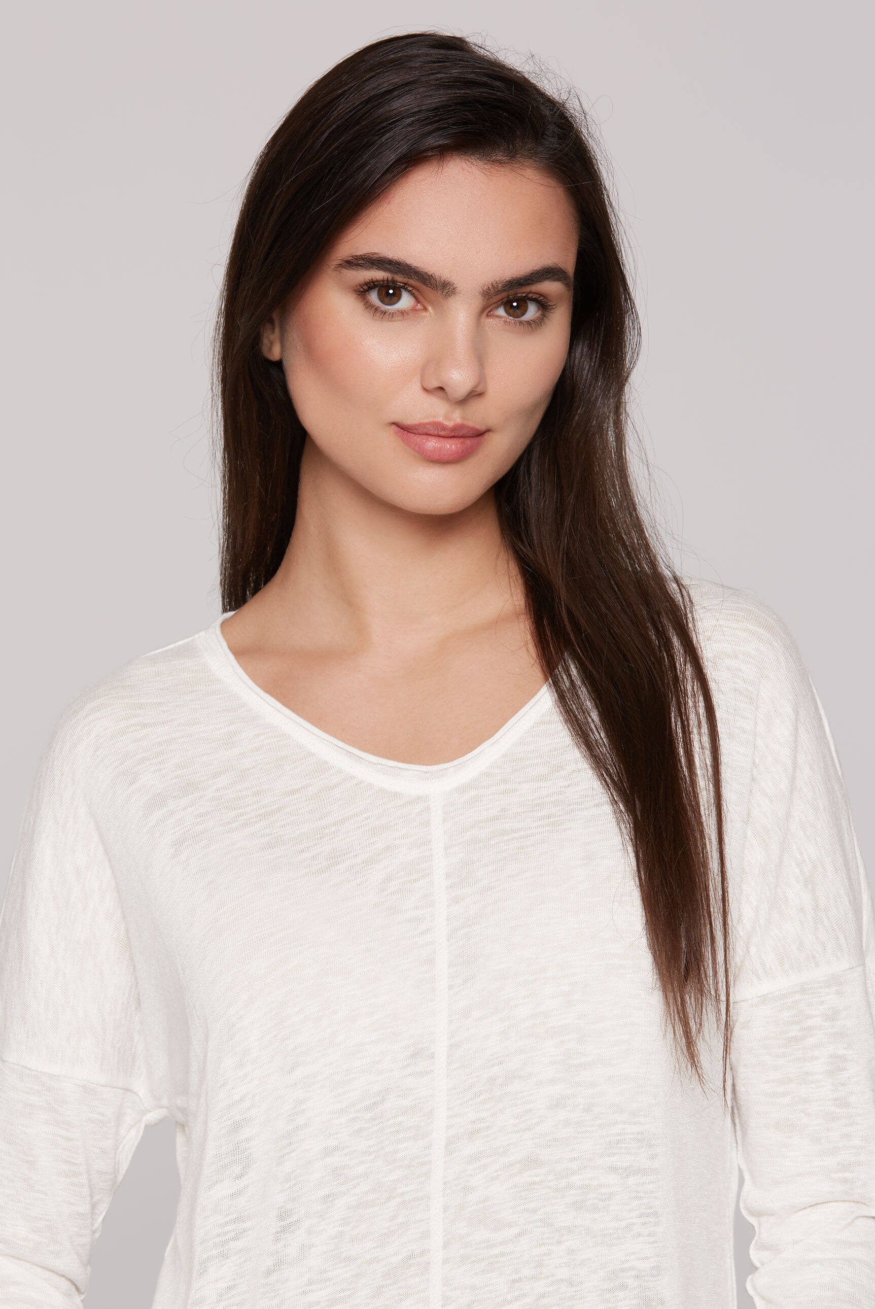 SOCCX 3/4-Arm-Shirt, mit überschnittenen Schultern