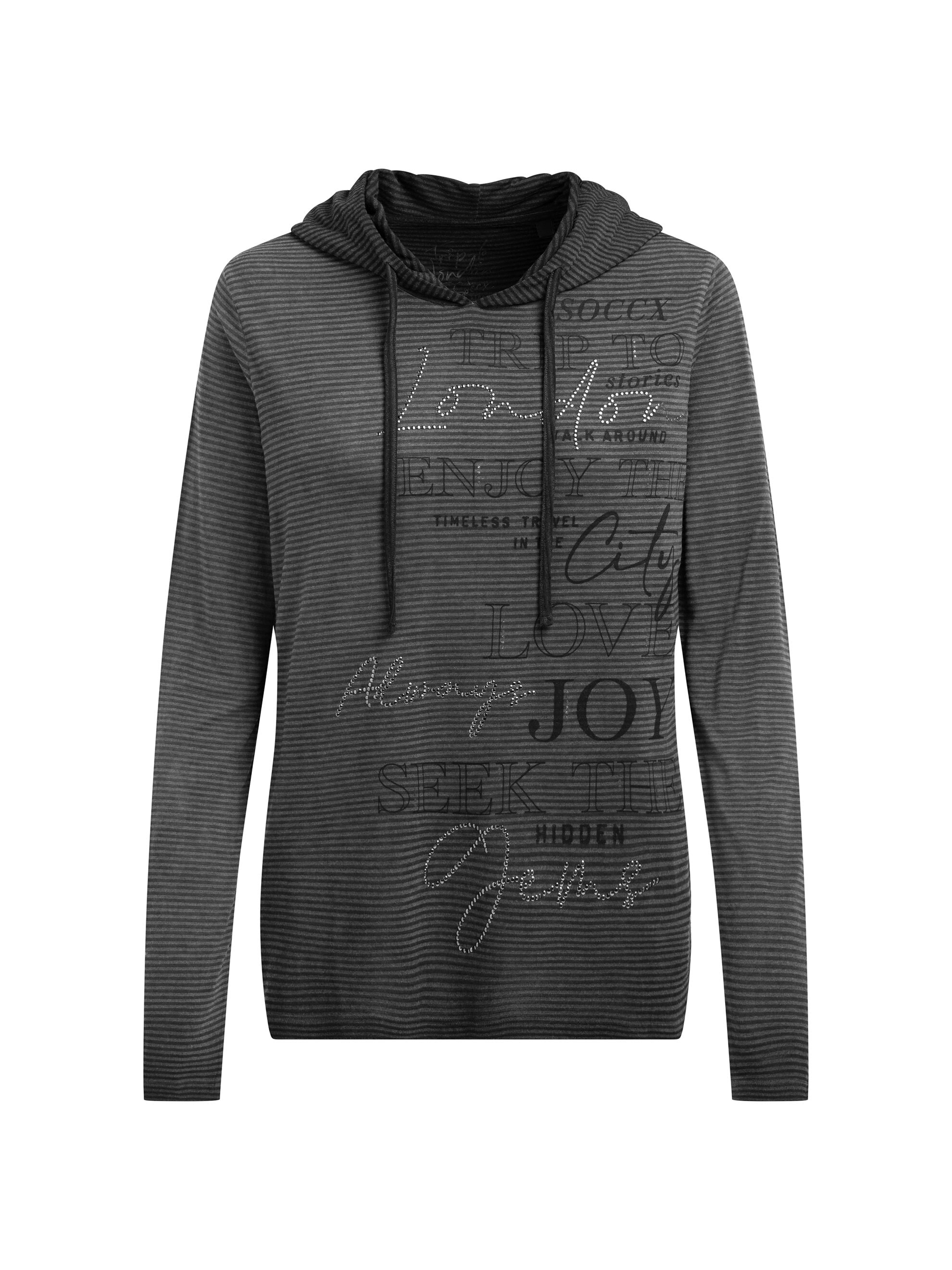 SOCCX Langarmshirt mit Glitzersteinchen