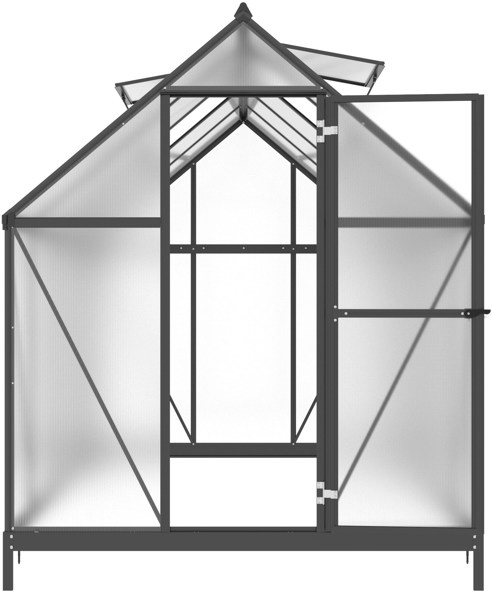 KONIFERA Gewächshaus, (Set), mit Fundamentrahmen