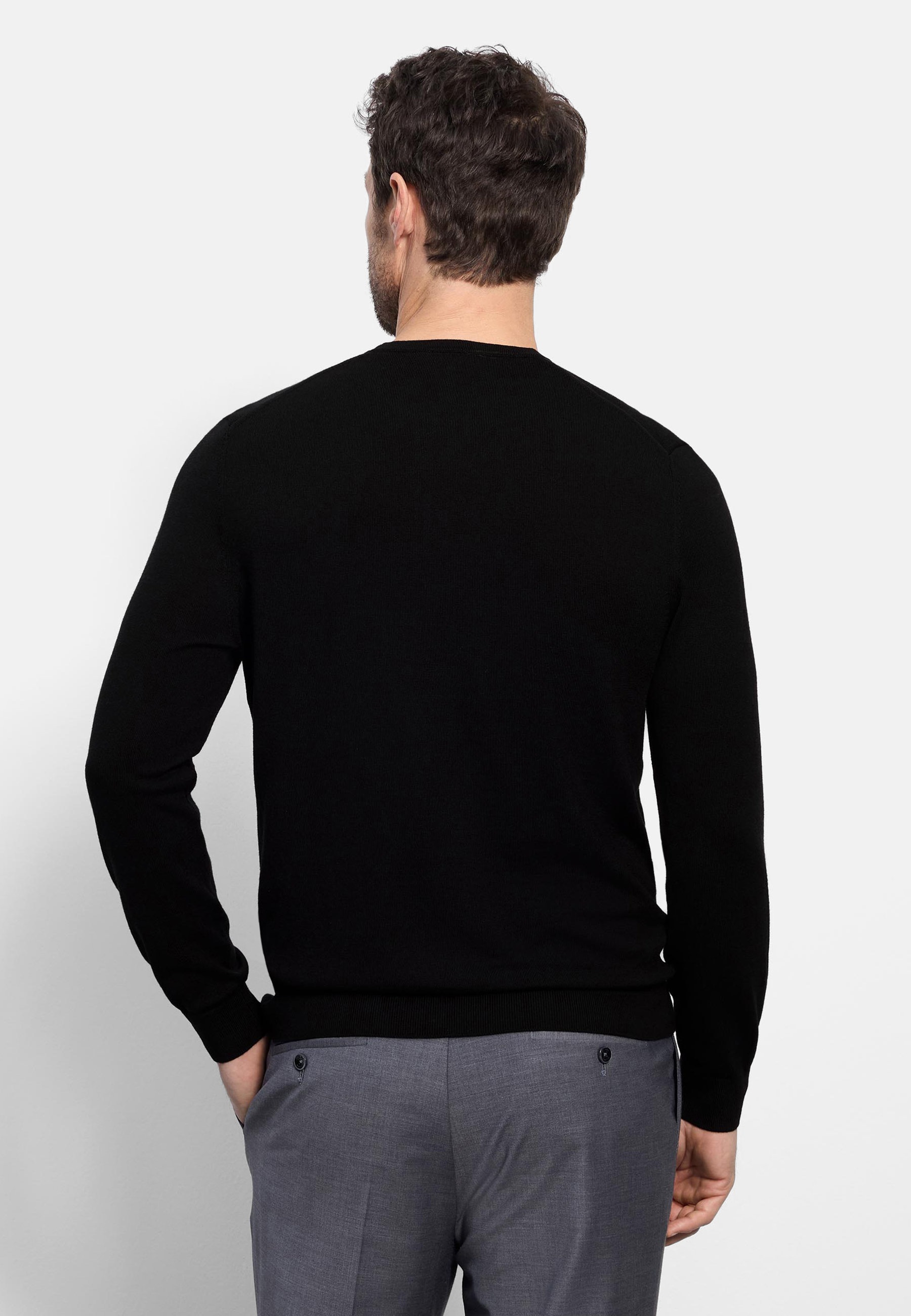 Pull en maille OLYMP Casual Noir Taille S 3