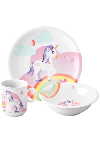 Kindergeschirr-Set »Compact Mein kleines Einhorn«, (Set, 3 tlg.)