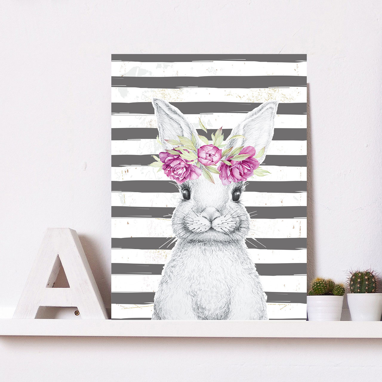queence Metallbild "Gada" Blumen 1 Stk. tlg. Stahlschilder