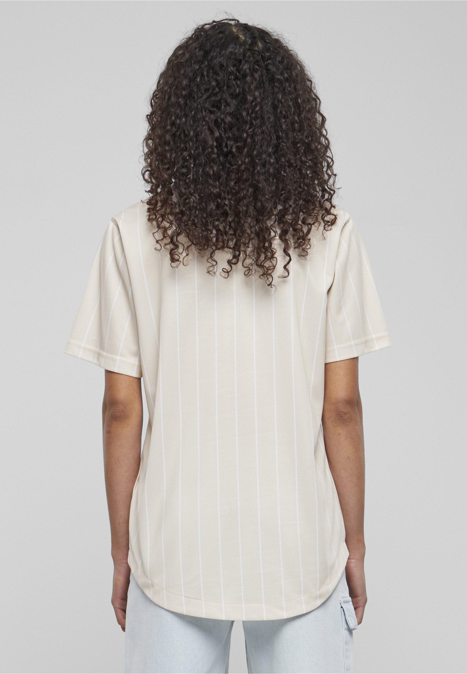 Karl Kani Kurzarmshirt »Karl Kani Damen KW233-035-1 KK Varsity Pinstripe Baseball Shirt« 1