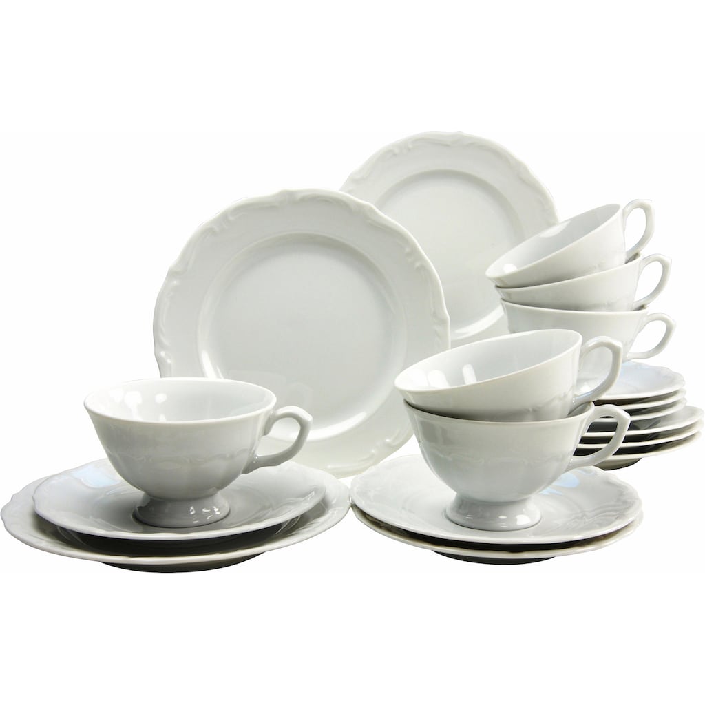 CreaTable Kaffeeservice »Geschirr-Set Maria Theresia«, (Set, 18 tlg., Kaffeegeschirr für 6 Personen)