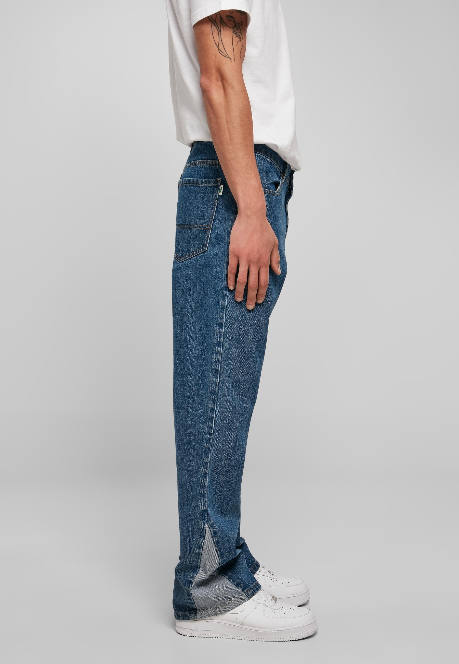URBAN CLASSICS Bequeme Jeans »Urban Classics Herren Organic Triangle Denim«, (1 tlg.)