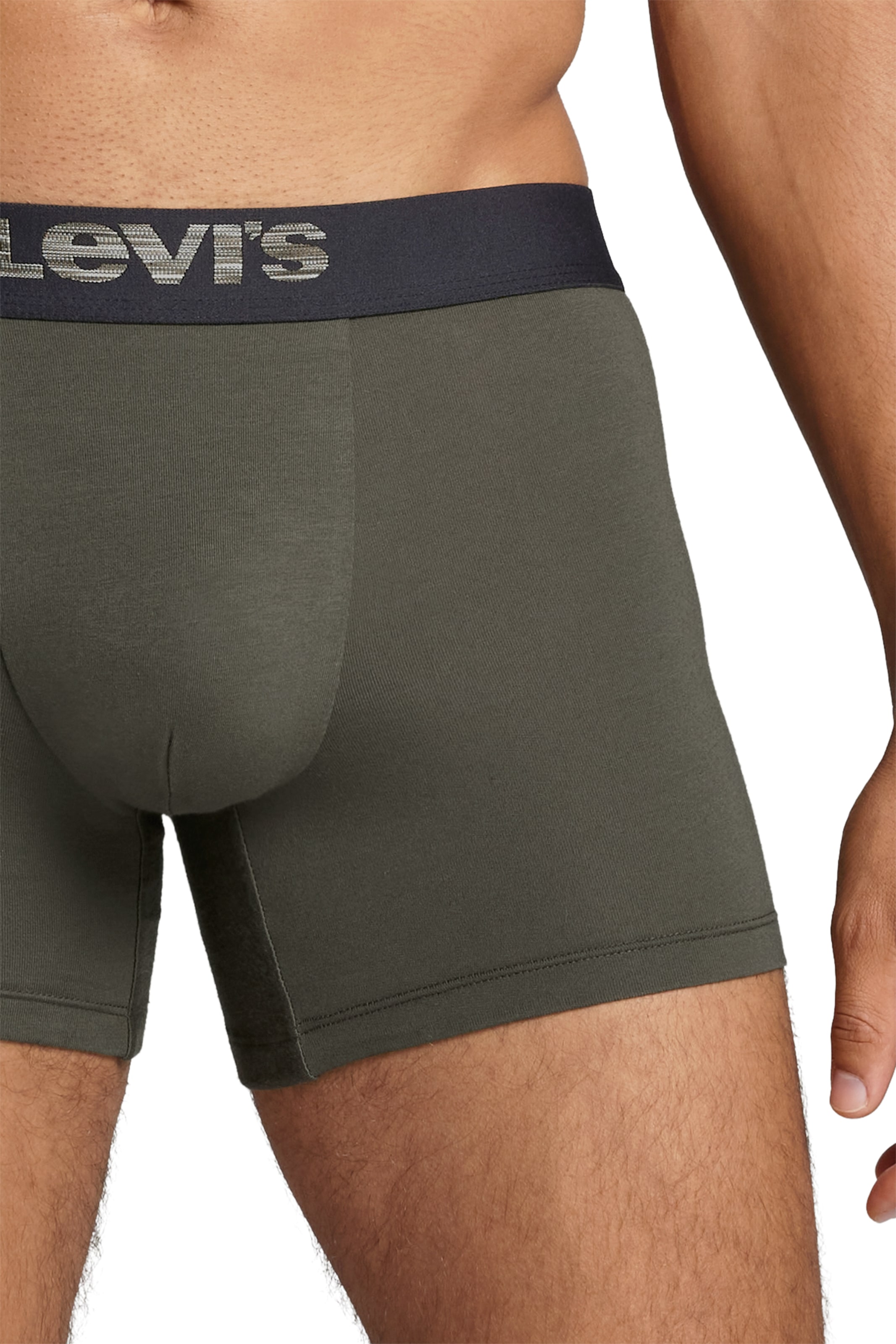 Levi's® Boxershorts »LEVIS MEN MEL WB BOXER BRIEF ORG CO 2P«, (2er Pack), mit breitem Logobund
