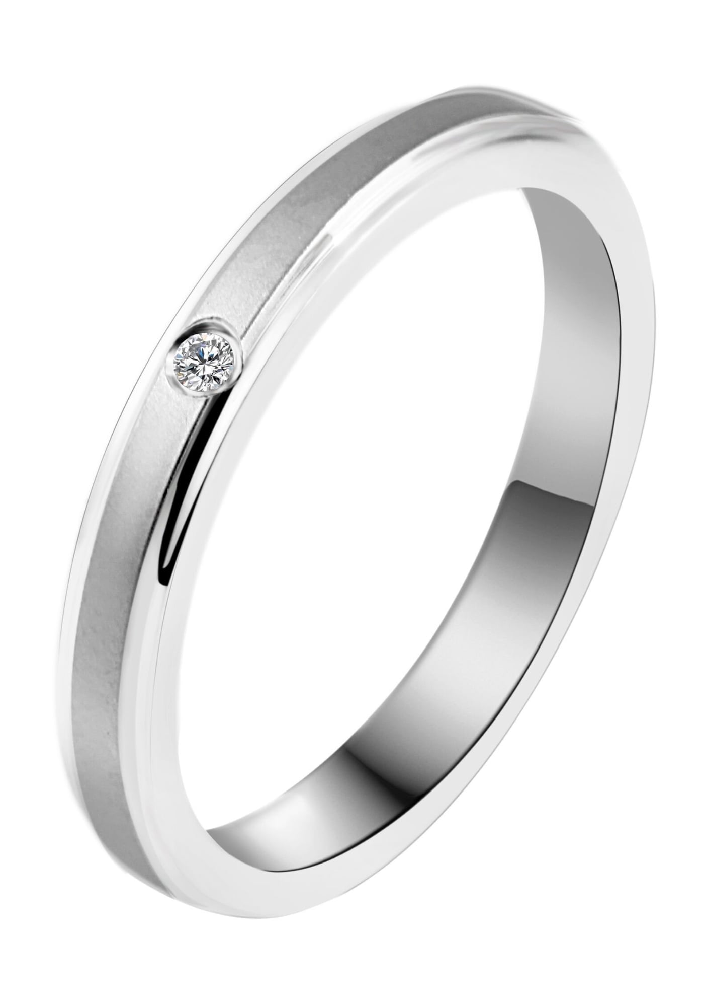 AKZENT Partnerring »Elegant Simplicity, silberfarbig, langlebig«