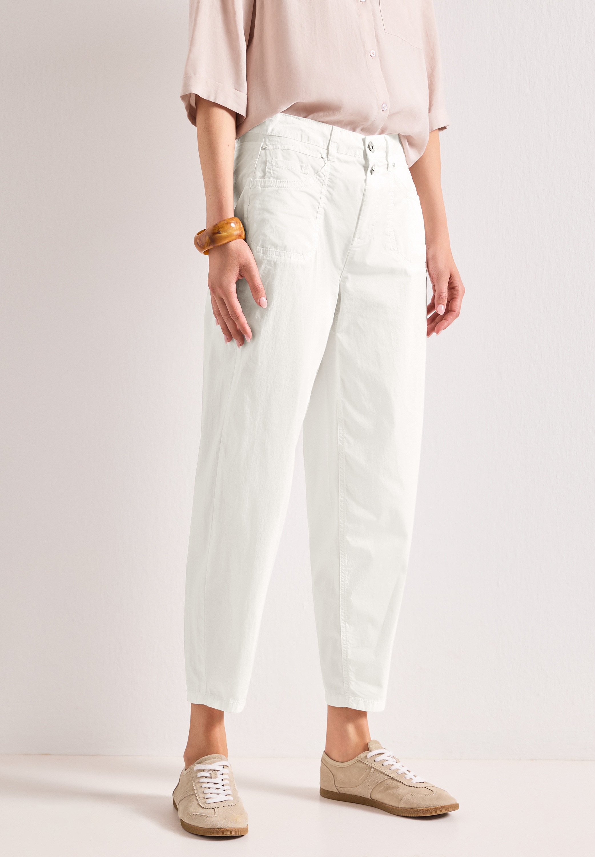 STREET ONE Stoffhose High Waist
