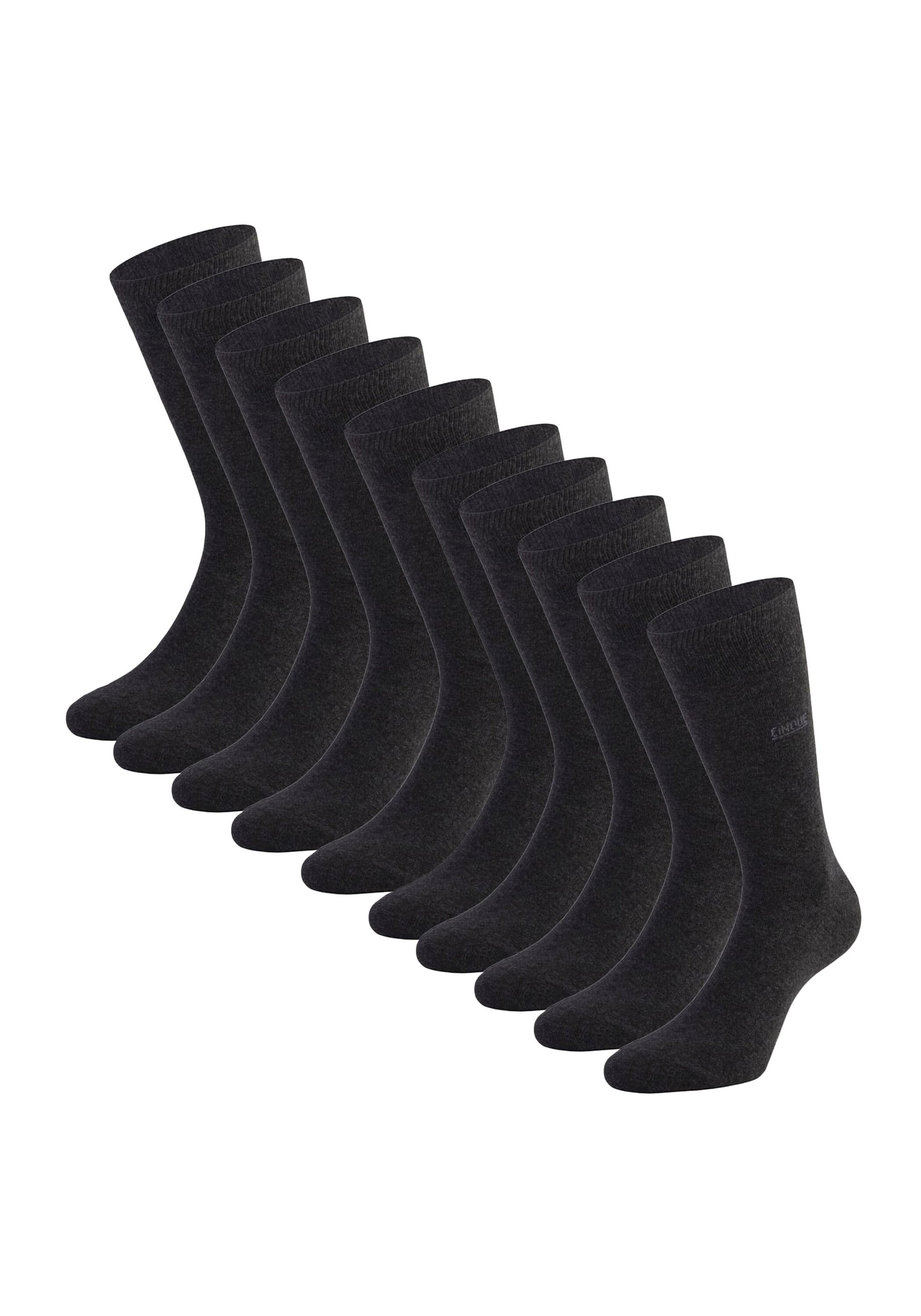 CINQUE Herren Kurzsocken "Socken Business 10P 10er Pack", Gr. 43, grau, Obermaterial: 80% Baumwolle CO. 16% Polyamid PA. 4% Elasthan EL., Socken