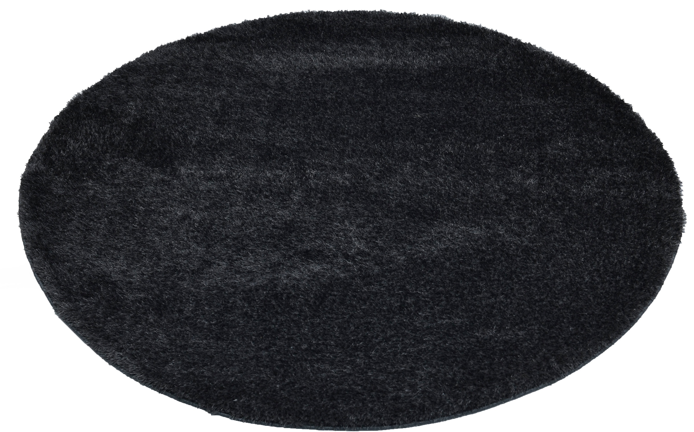 my home Hochflor-Teppich »Malin«, rund, 43 mm Höhe, Uni-Farben, leicht glänzend, besonders flauschig durch Mikrofaser