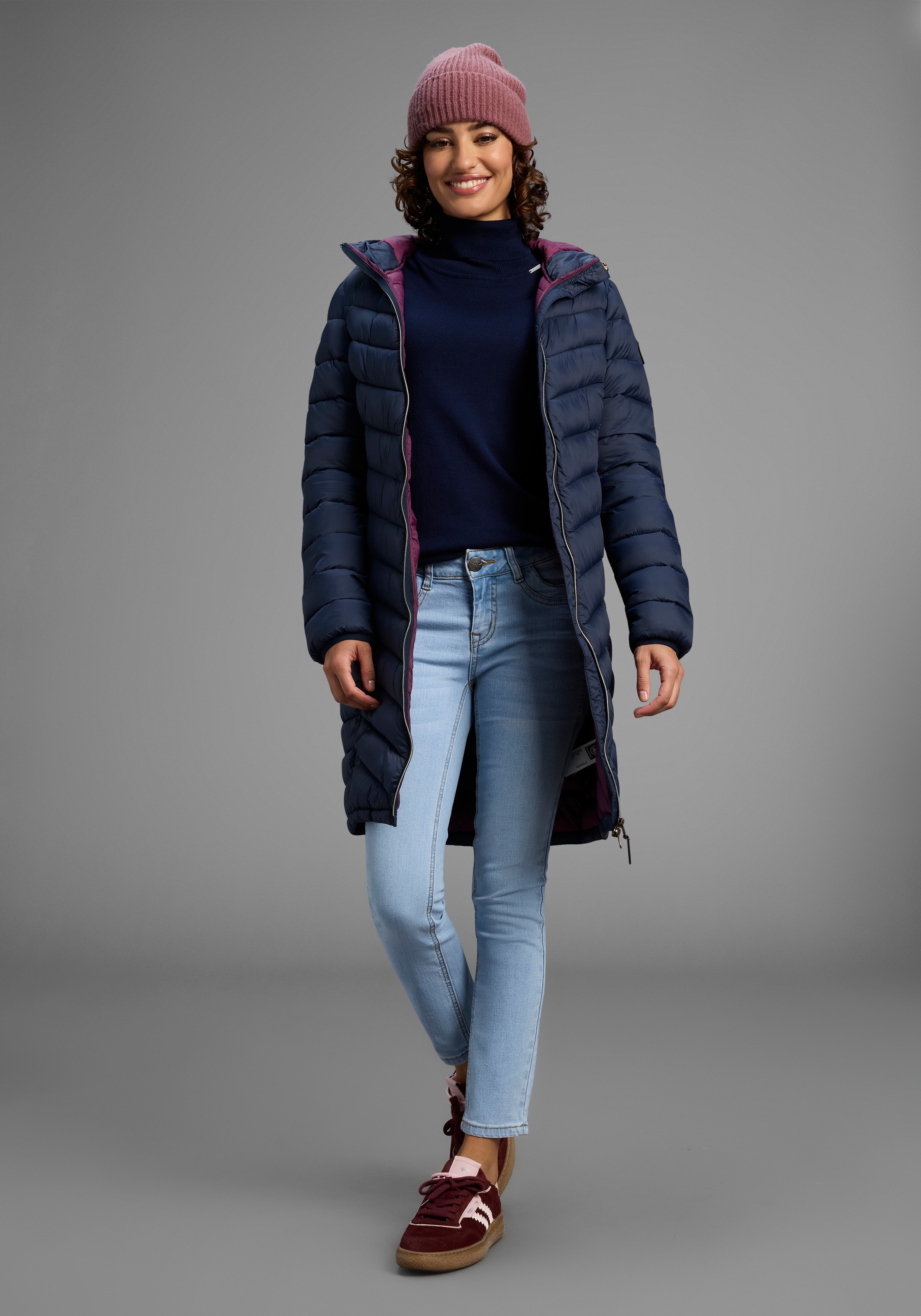 Thumbnail - Polarino Steppmantel besonders leicht mit großem Wärmerückhaltevermögen, Übergangsjacke