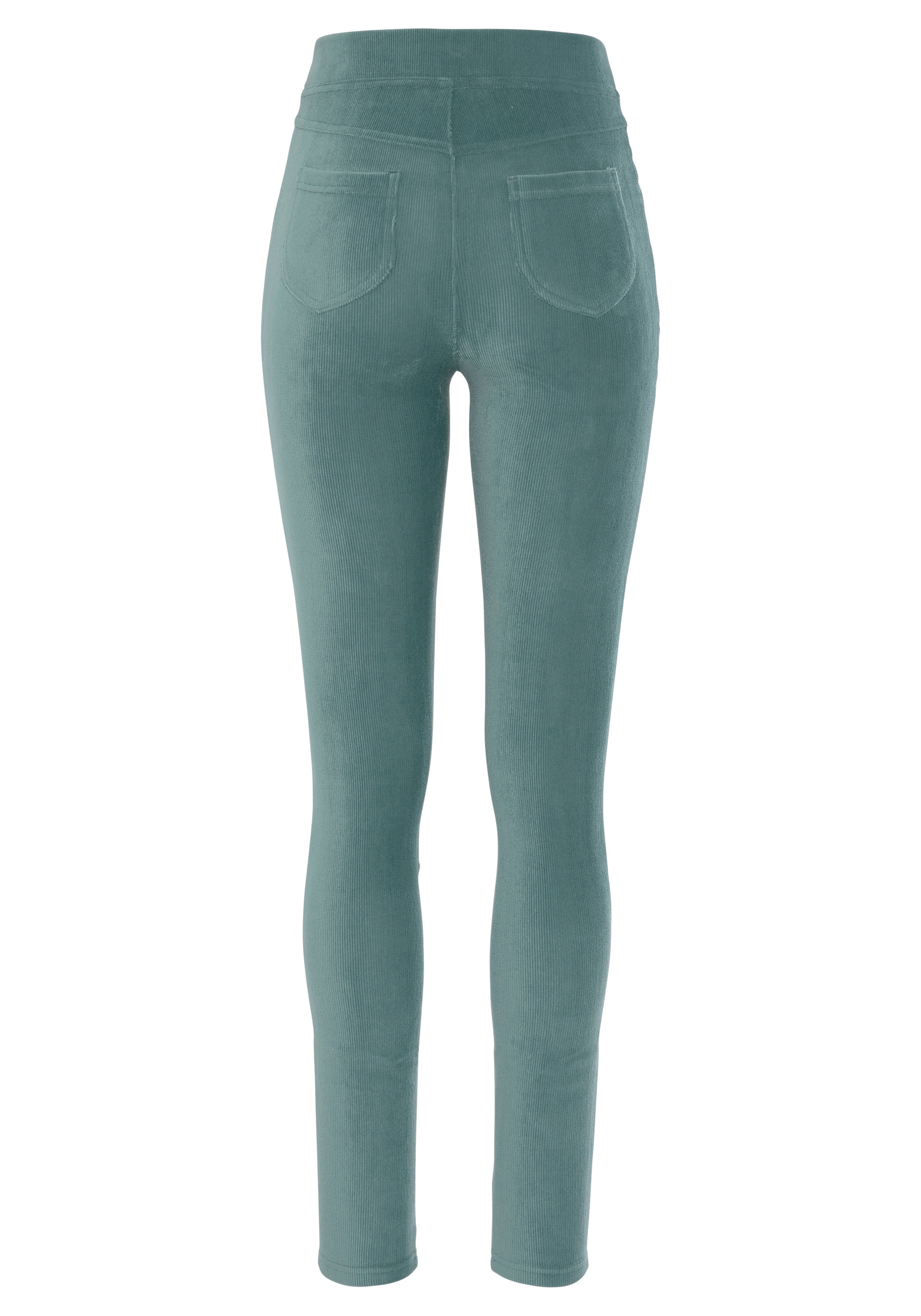 LASCANA Leggings, aus weichem Material in Cord-Optik, Loungewear